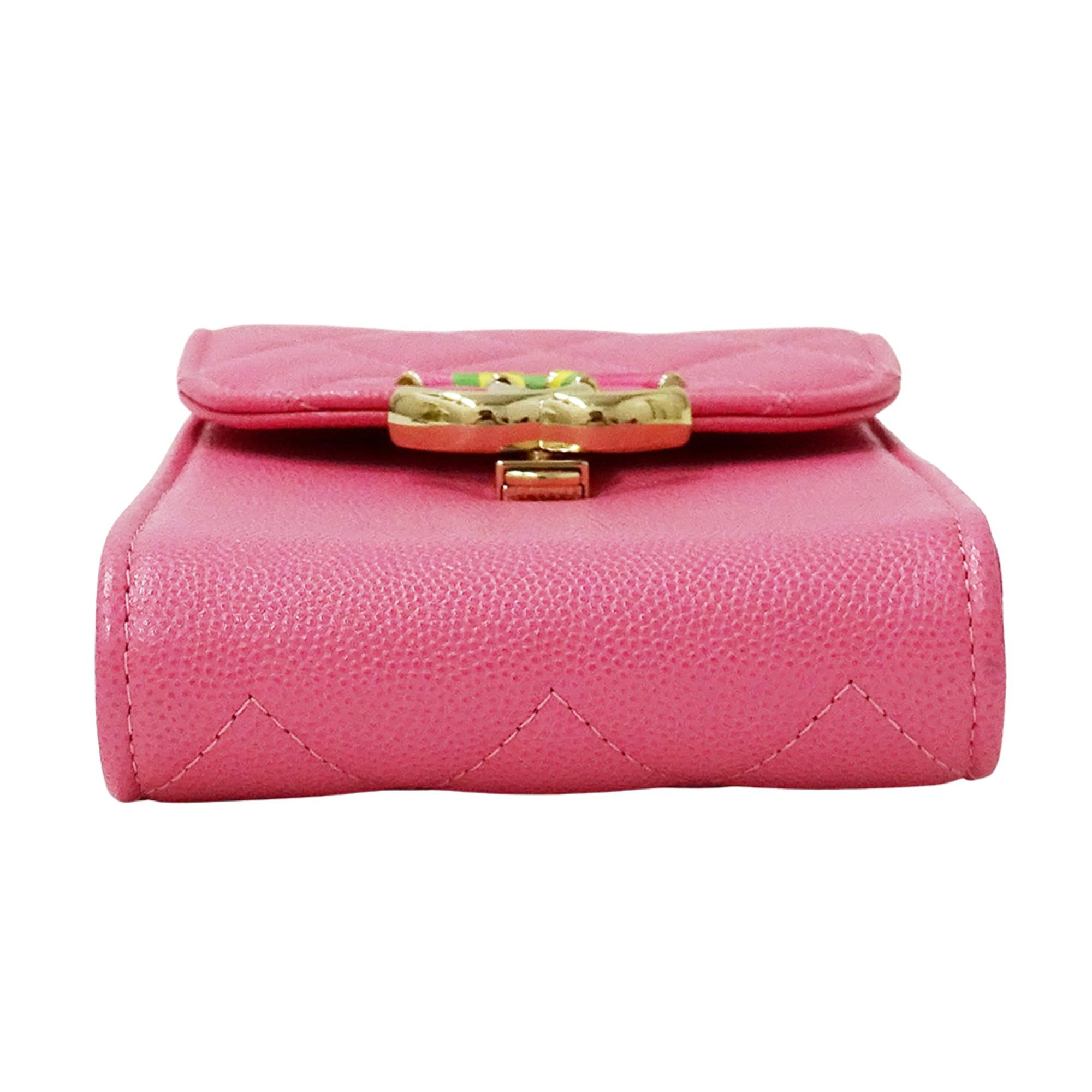 Chanel Chanel Matelassé handbag for women, brand shoulder bag, smartphone strap, caviar leather, pink, gold hardware, pouch, chain strap. Size ONE SIZE - 3 Thumbnail