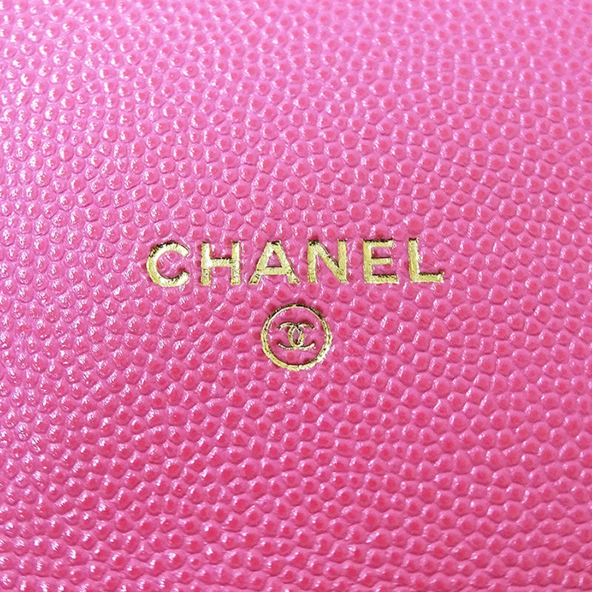 Chanel Chanel Matelassé handbag for women, brand shoulder bag, smartphone strap, caviar leather, pink, gold hardware, pouch, chain strap. Size ONE SIZE - 6 Thumbnail