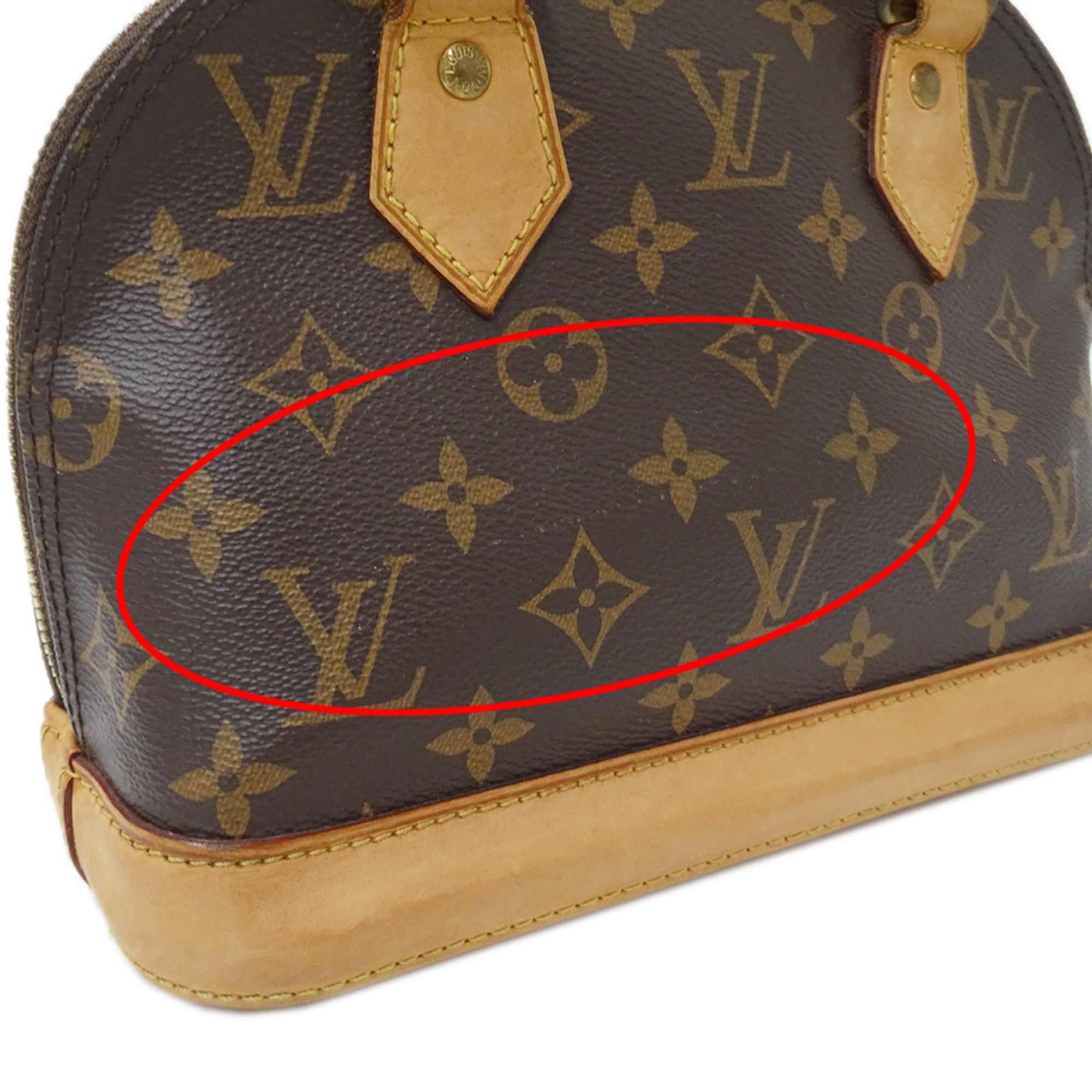 Louis Vuitton Louis Vuitton handbag, Monogram, women's, brand, handbag/shoulder bag, 2-way, Alma BB M53152, brown, mini bag Size ONE SIZE - 10 Thumbnail