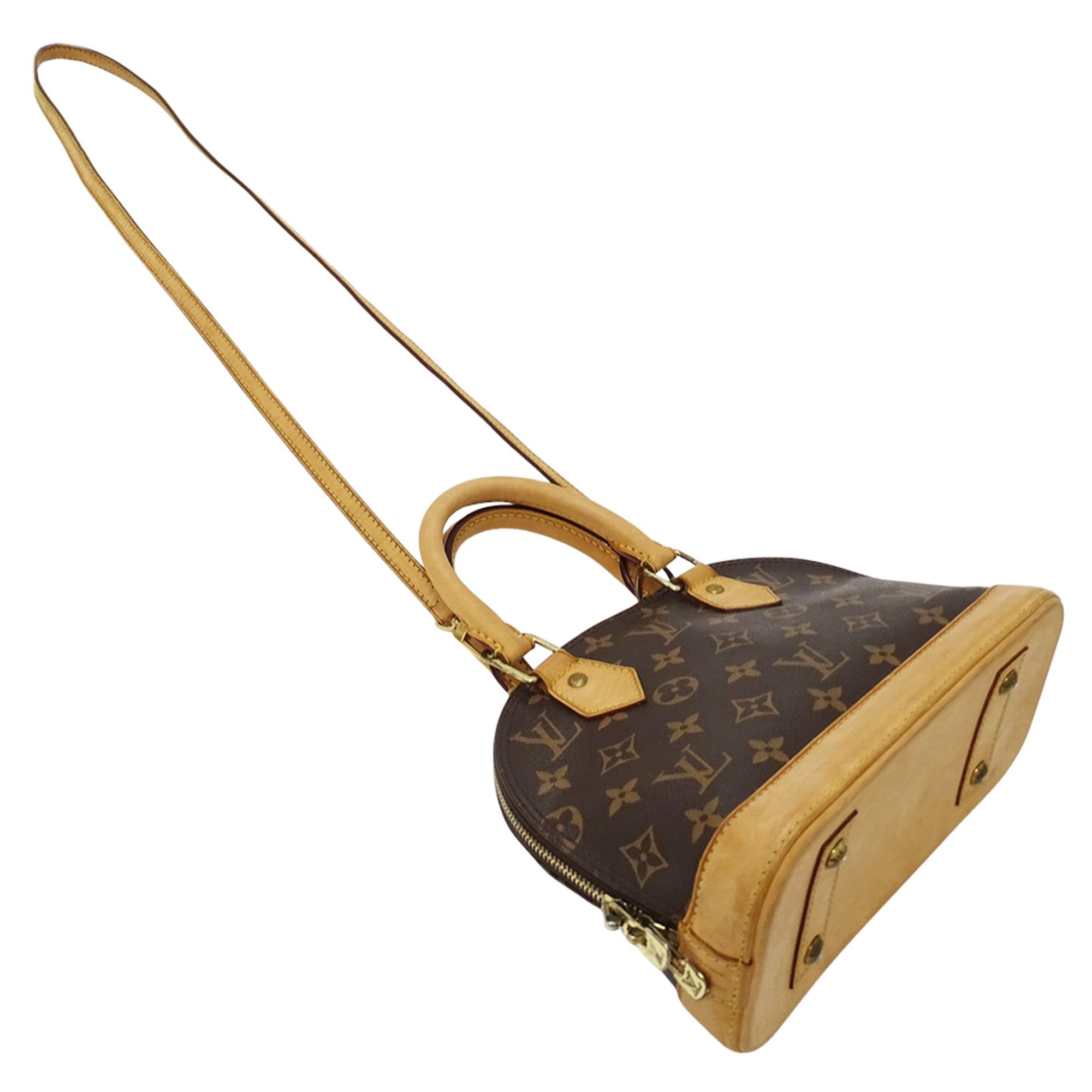Louis Vuitton Louis Vuitton handbag, Monogram, women's, brand, handbag/shoulder bag, 2-way, Alma BB M53152, brown, mini bag Size ONE SIZE - 4 Thumbnail
