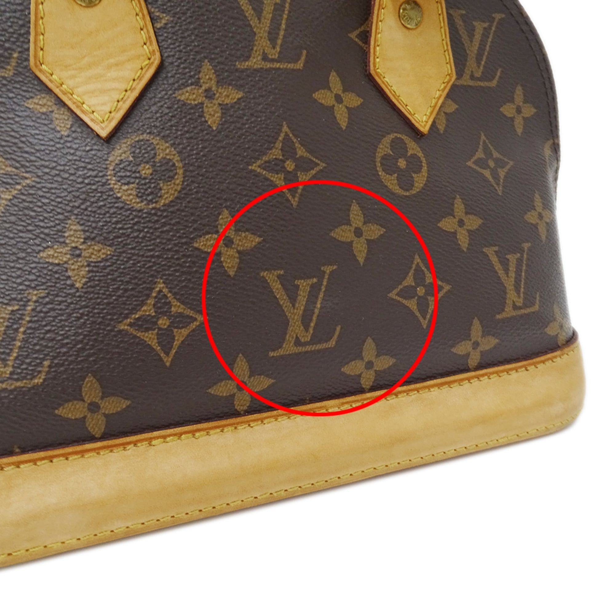 Louis Vuitton Louis Vuitton handbag, Monogram, women's, brand, handbag/shoulder bag, 2-way, Alma BB M53152, brown, mini bag Size ONE SIZE - 9 Thumbnail