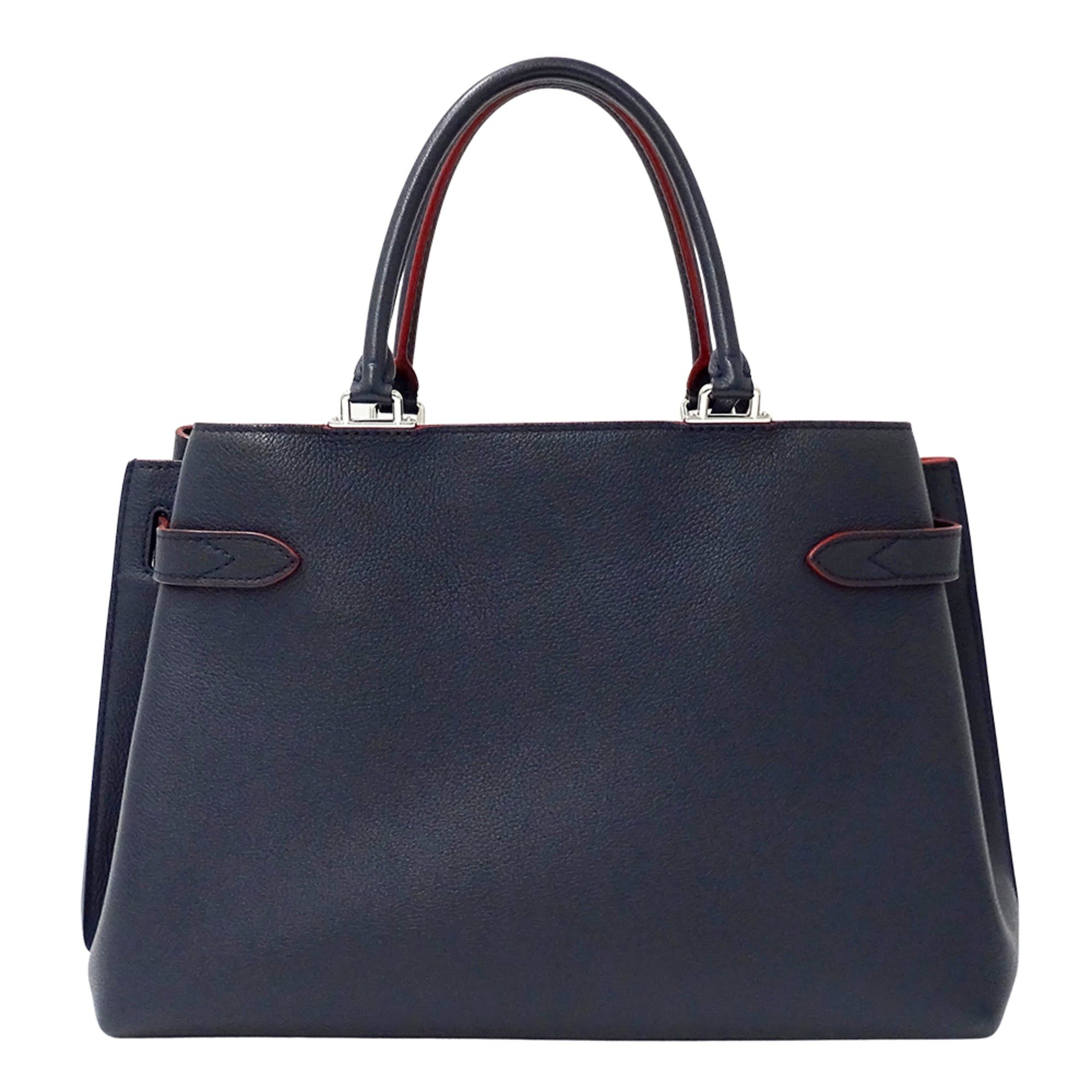 Louis Vuitton Louis Vuitton Women's Handbag, Brand Handbag/Shoulder Bag, 2-way, Lockme Day Leather, Marine Rouge M53645 Navy Size ONE SIZE - 2 Thumbnail