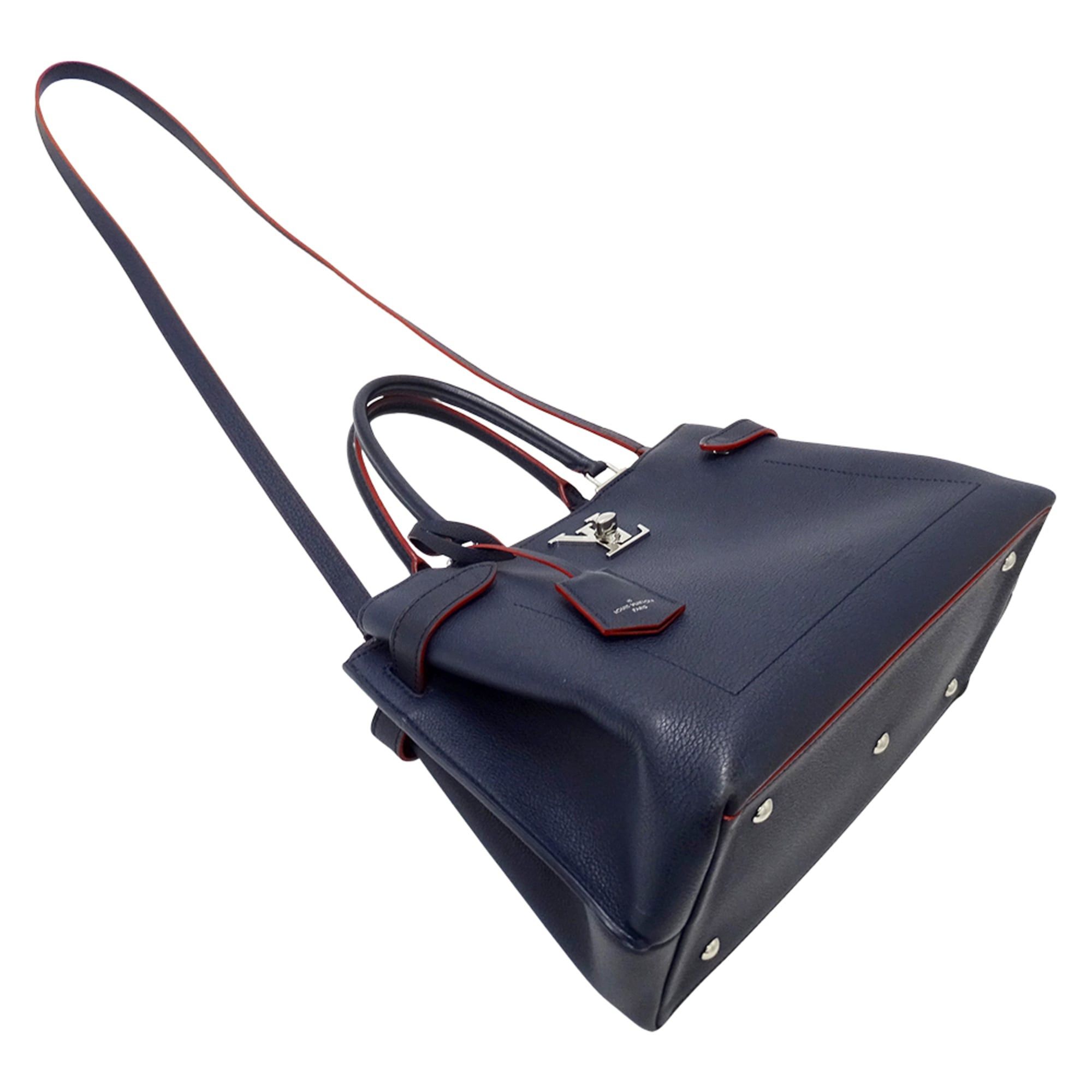 Louis Vuitton Louis Vuitton Women's Handbag, Brand Handbag/Shoulder Bag, 2-way, Lockme Day Leather, Marine Rouge M53645 Navy Size ONE SIZE - 4 Thumbnail