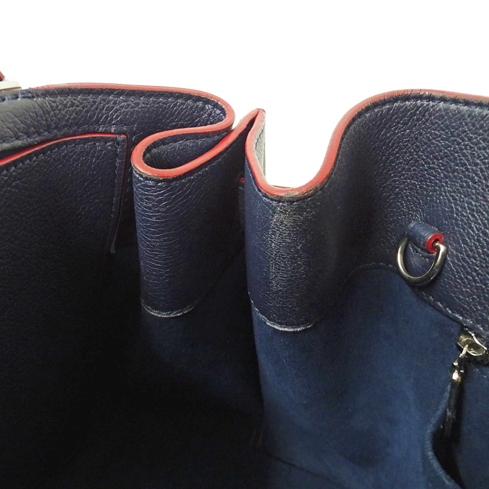 Louis Vuitton Louis Vuitton Women's Handbag, Brand Handbag/Shoulder Bag, 2-way, Lockme Day Leather, Marine Rouge M53645 Navy Size ONE SIZE - 8 Thumbnail