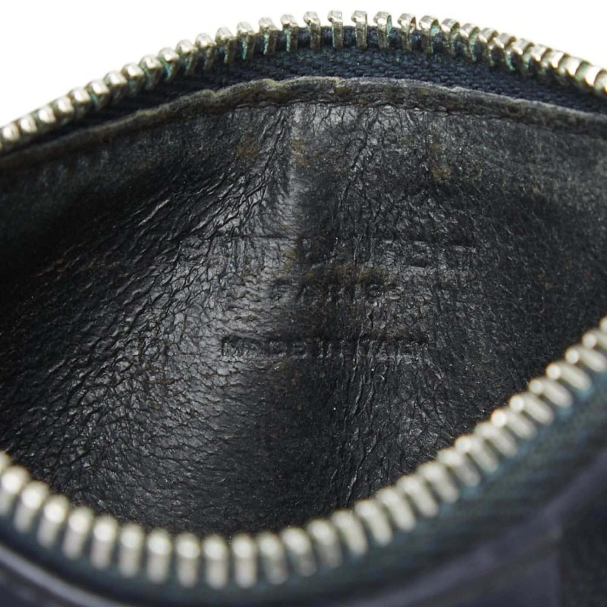 Saint Laurent Paris Saint Laurent business card holder/card case, wallet/coin fragment 458589, navy leather, women's. Size ONE SIZE - 8 Thumbnail