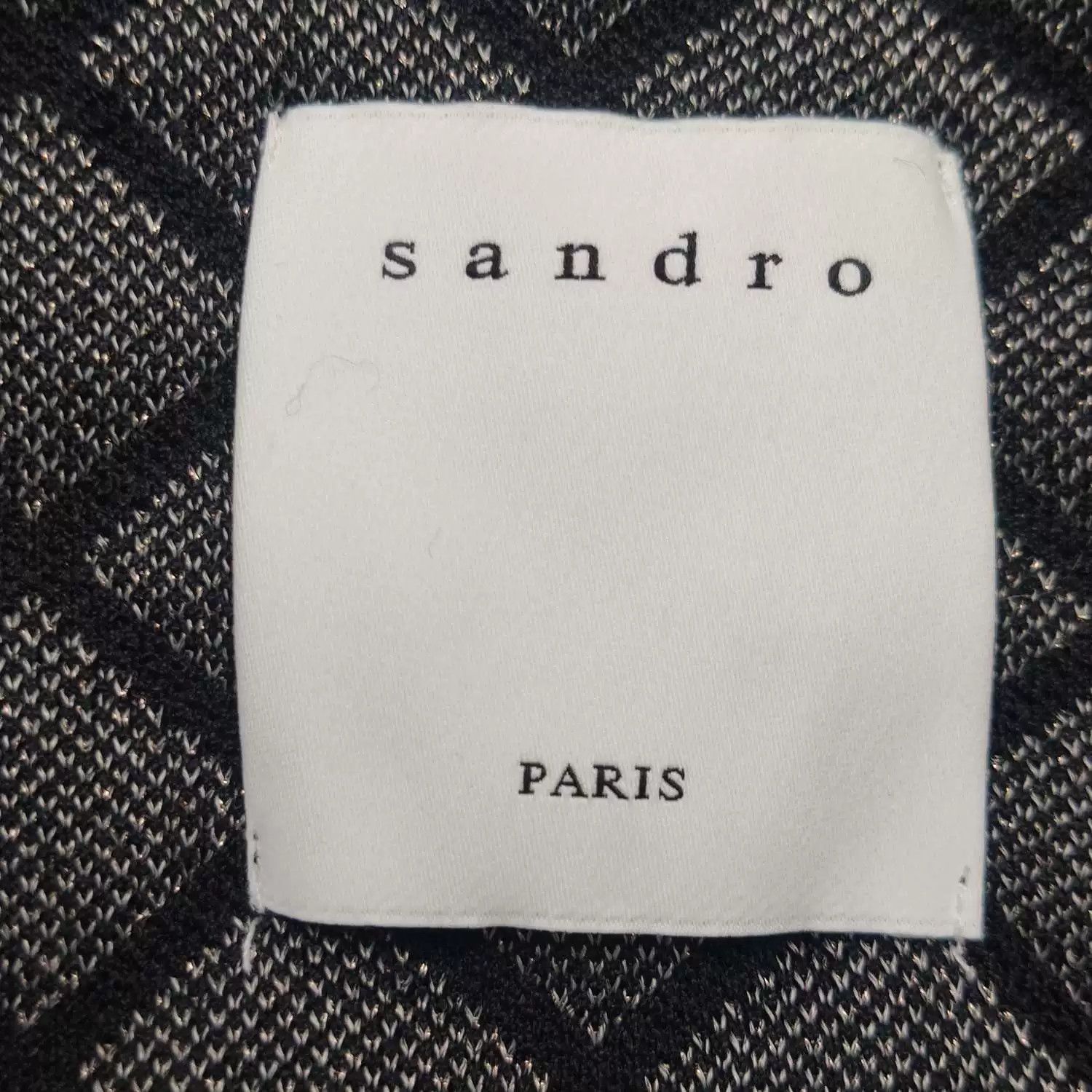 Sandro Sandro Solid Diamond Lattice Long-Sleeve Coat Size L / US 10 / IT 46 - 4 Thumbnail