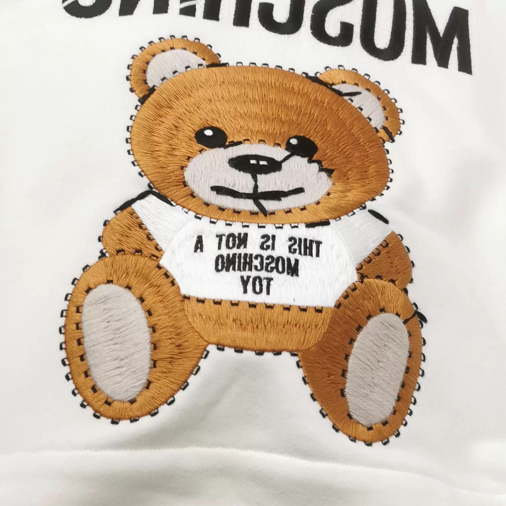 Moschino Moschino Cotton Bear Print Hoodie Size XS / US 0-2 / IT 36-38 - 3 Thumbnail