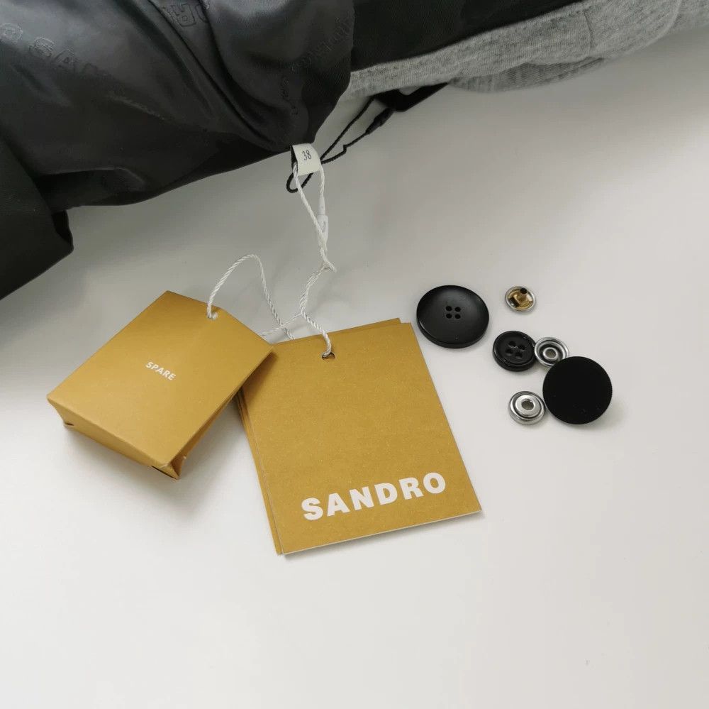 Sandro Sandro Color-Block Hooded Cotton Coat Size US M / EU 48-50 / 2 - 4 Thumbnail