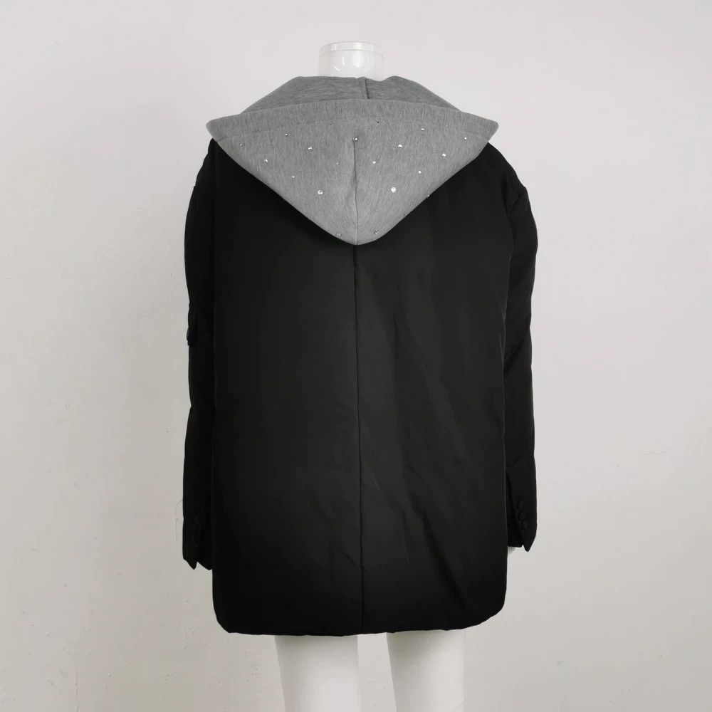 Sandro Sandro Color-Block Hooded Cotton Coat Size US M / EU 48-50 / 2 - 2 Thumbnail