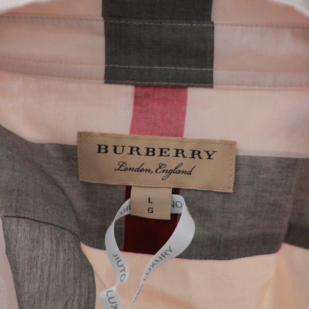 Burberry Burberry Khaki Cotton Classic Plaid Shirt Size M / US 6-8 / IT 42-44 - 4 Thumbnail