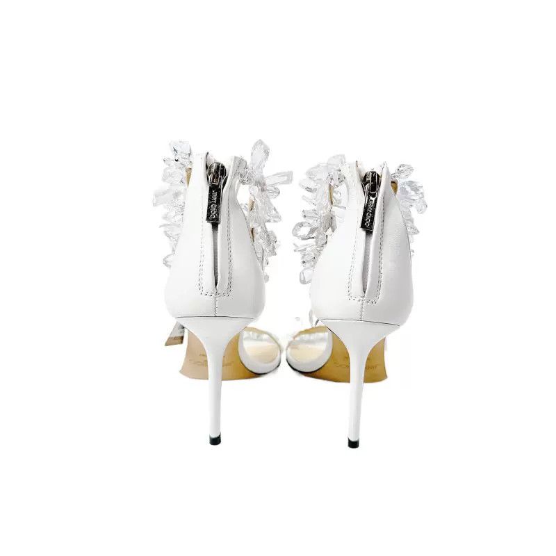 Jimmy Choo JIMMY CHOO Women's White High Heels Size US 4 / IT 34 - 4 Thumbnail