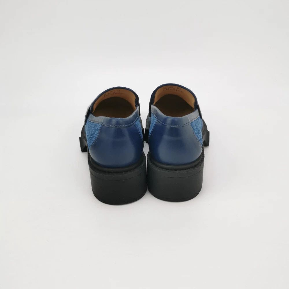 Coach Coach Leah Leather Canvas C-Buckle Platform Heels Size US 4.5 / IT 34.5 - 4 Thumbnail