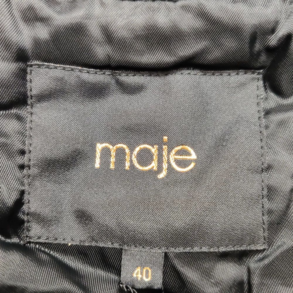 Maje Maje Wool-Cotton Blend Double-Breasted Coat Size S / US 4 / IT 40 - 5 Thumbnail