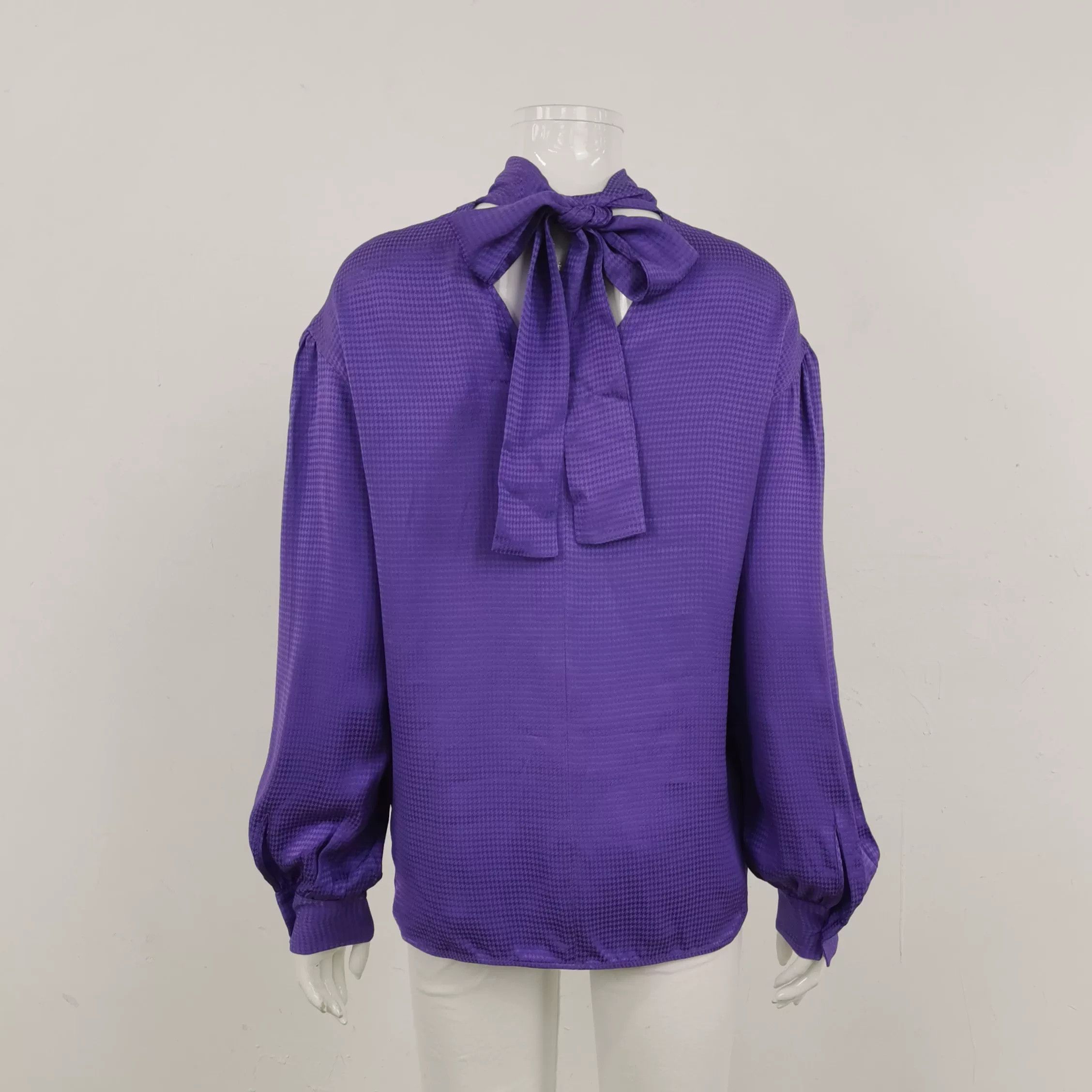 MSGM MSGM Solid Color Tie Long Sleeve Top Size US M / EU 48-50 / 2 - 2 Thumbnail