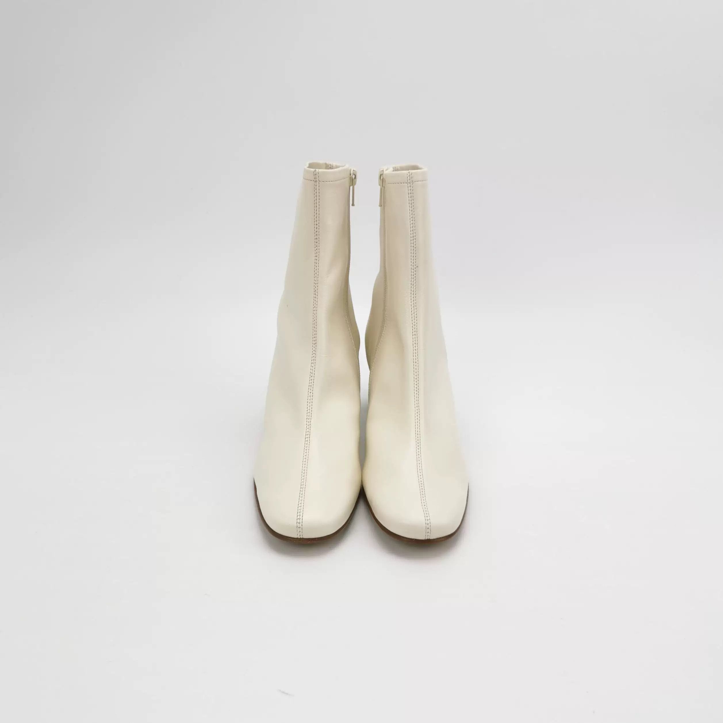 By Far By Far Sofia Leather Zip Ankle Boots Size US 7 / IT 37 - 3 Thumbnail