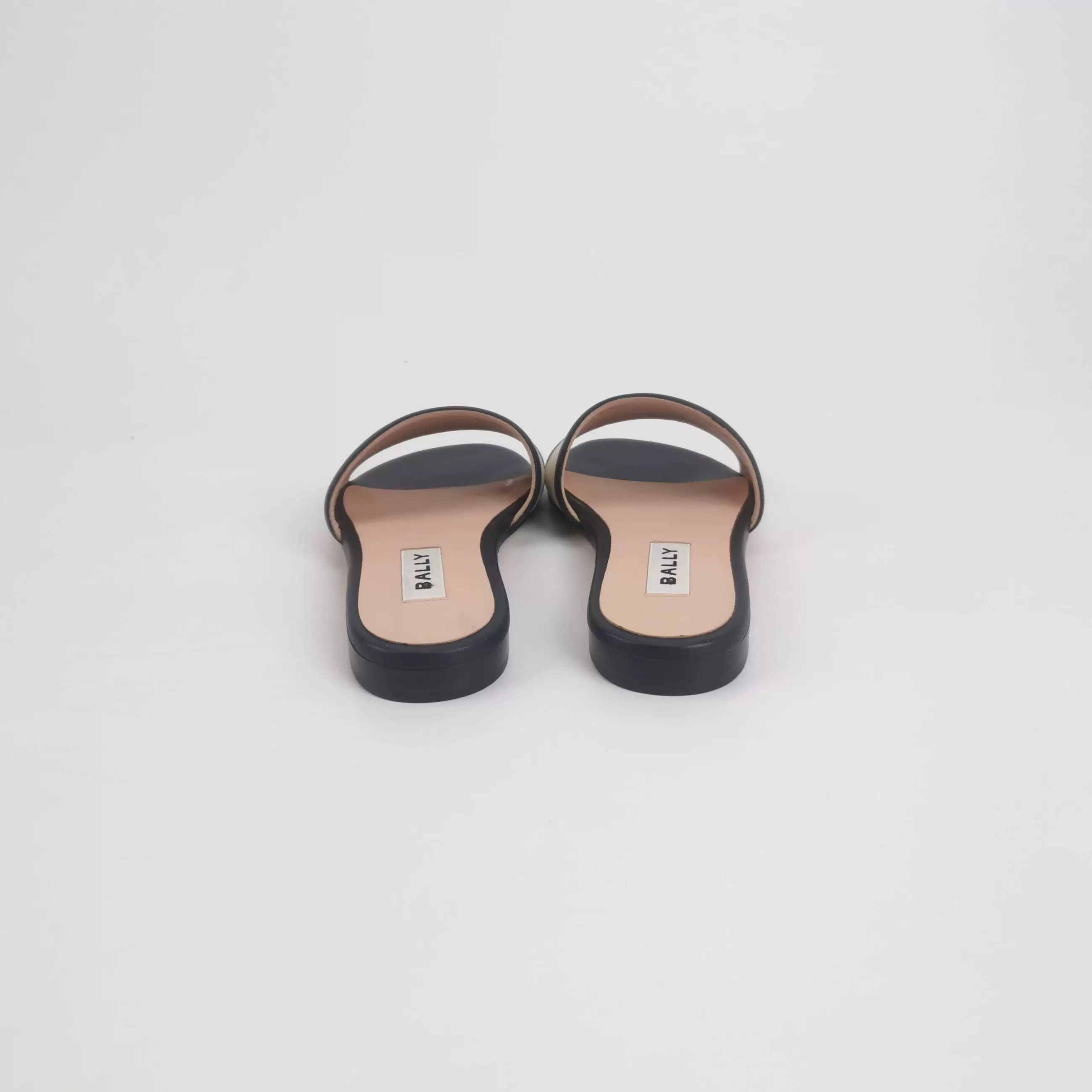 Bally Bally Sheepskin Canvas Logo Slippers 35 Size US 4 / IT 34 - 4 Thumbnail