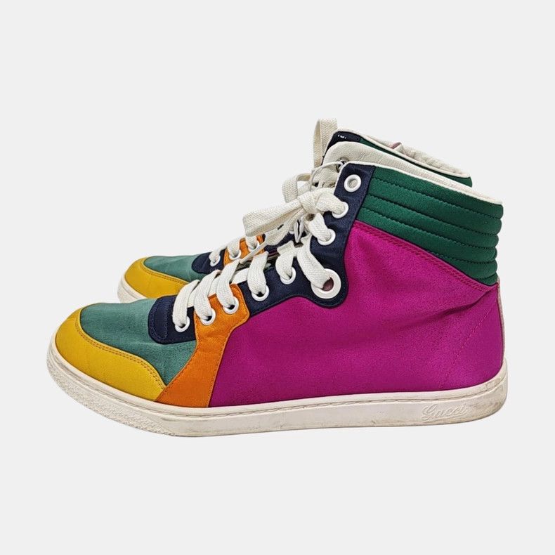 Gucci Gucci Women's Multi-Color High-Top Fabric Sneakers Size US 6.5 / IT 36.5 - 5 Thumbnail