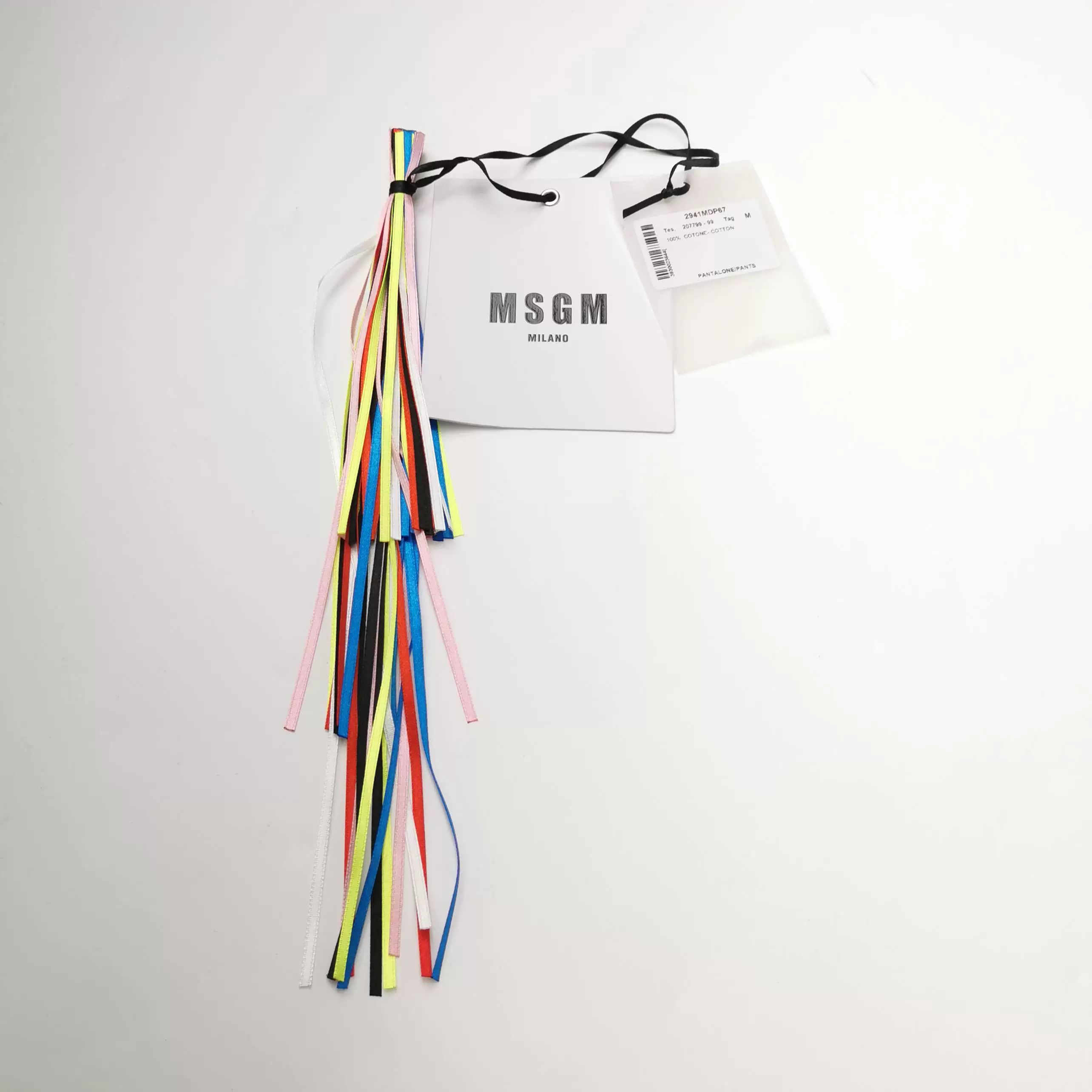MSGM MSGM Cotton Color Block Stripe Logo Pants Size US 26 / EU 42 - 4 Thumbnail