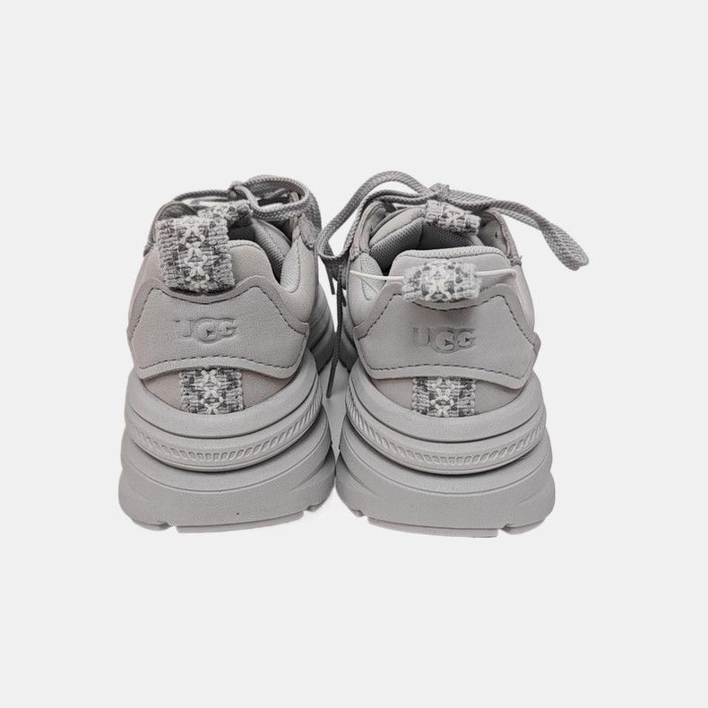 Ugg UGG Light Gray Leather Sport Casual Shoes Size US 5 / IT 35 - 3 Thumbnail