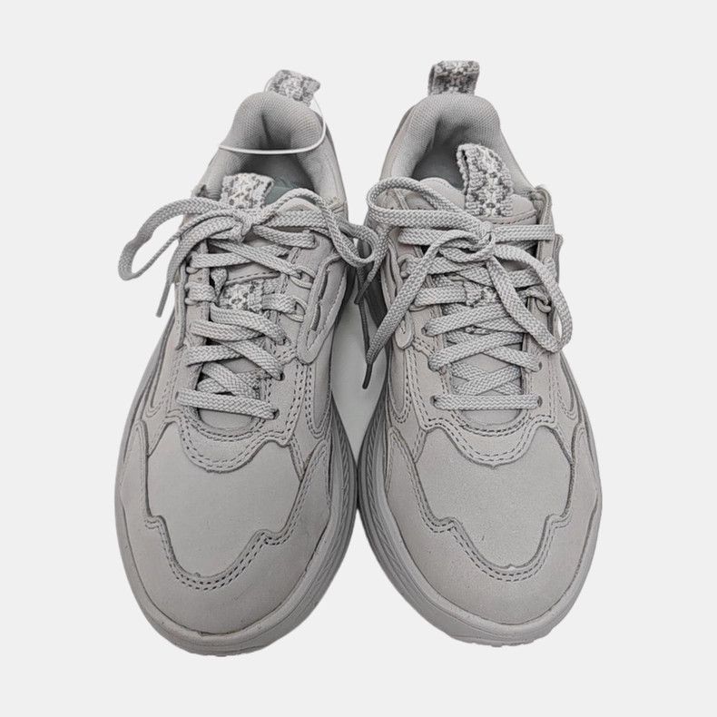 Ugg UGG Light Gray Leather Sport Casual Shoes Size US 5 / IT 35 - 2 Thumbnail