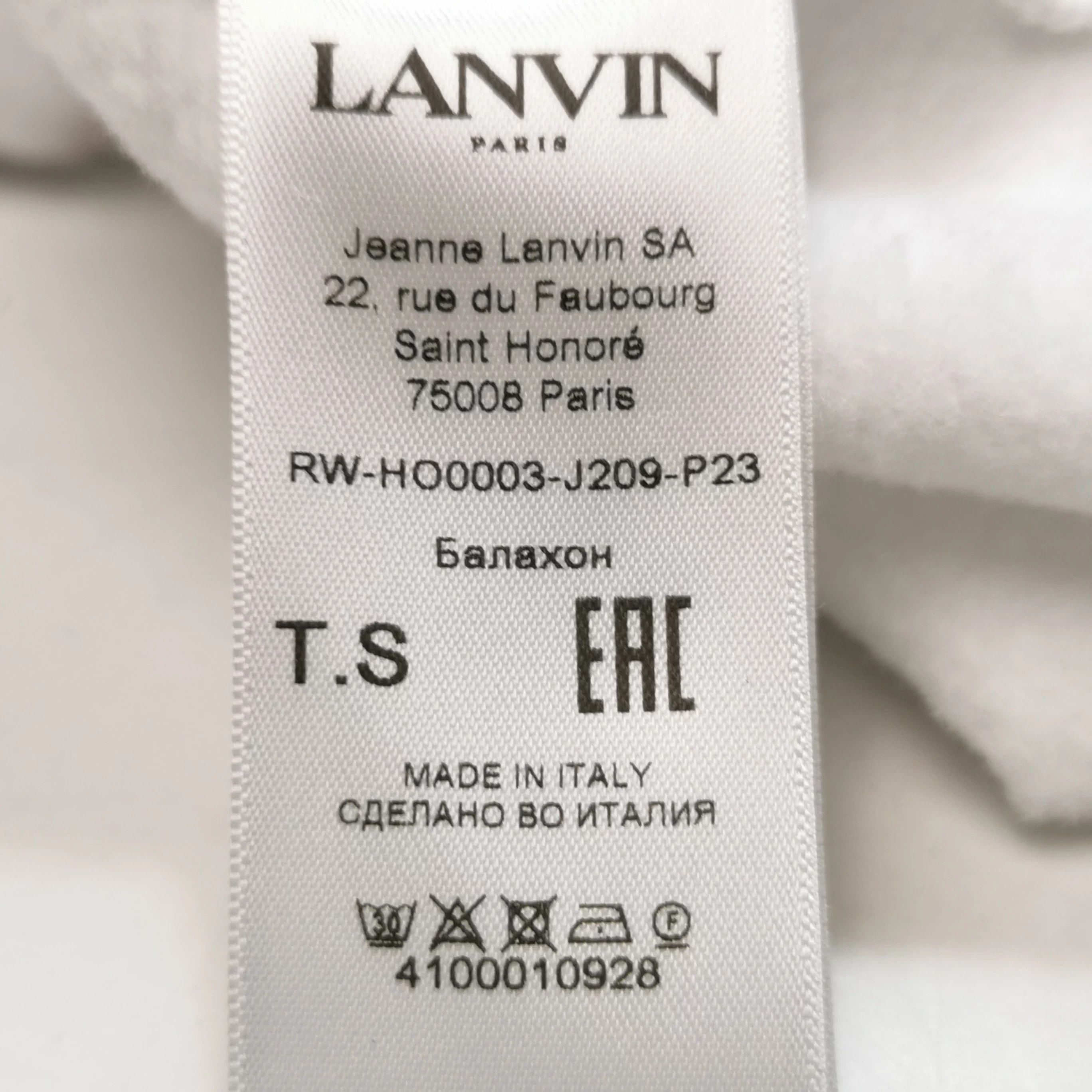 Lanvin Lanvin Cotton Letter Logo Hoodie S Size US S / EU 44-46 / 1 - 6 Thumbnail