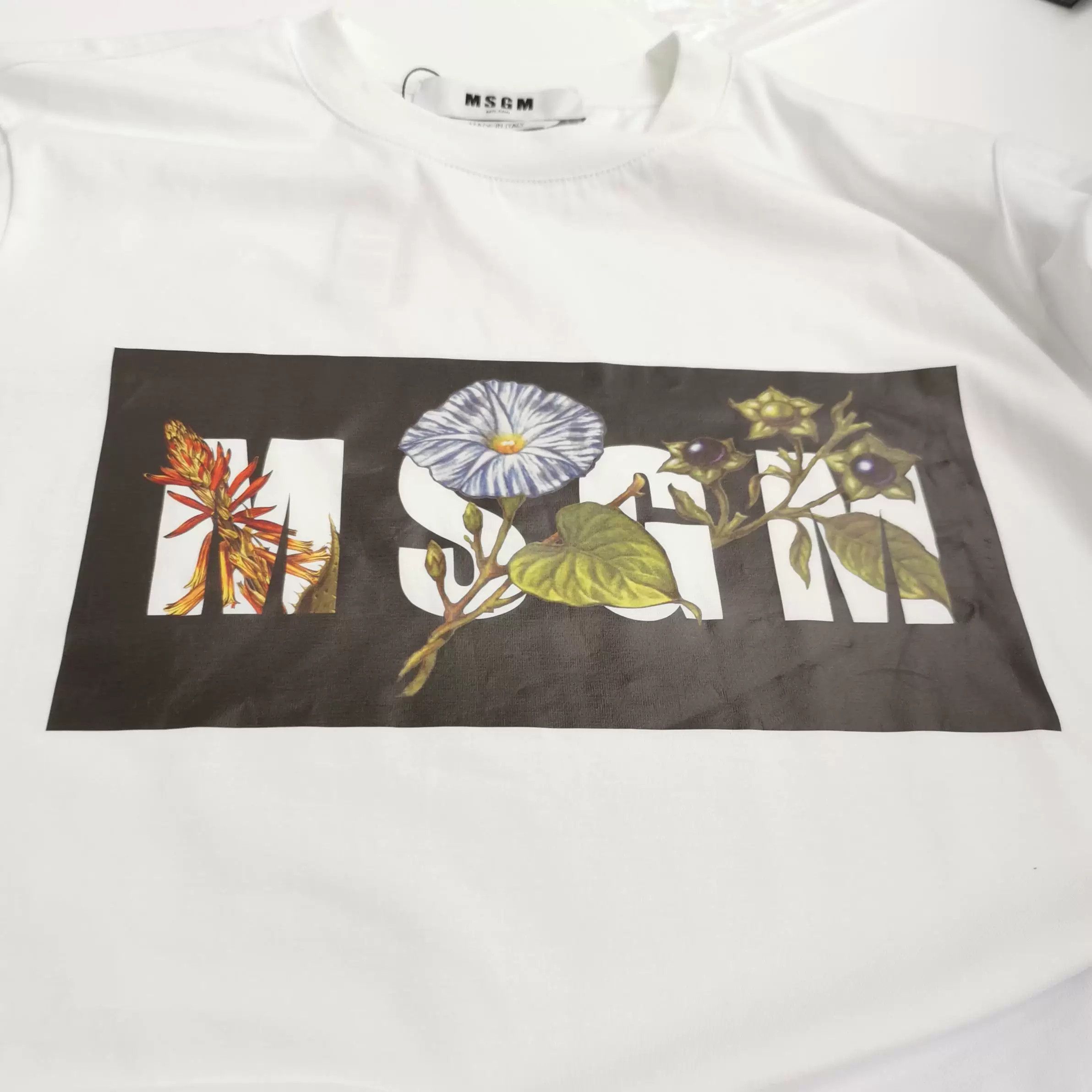 MSGM MSGM Cotton Floral Print T-Shirt M Size US M / EU 48-50 / 2 - 3 Thumbnail