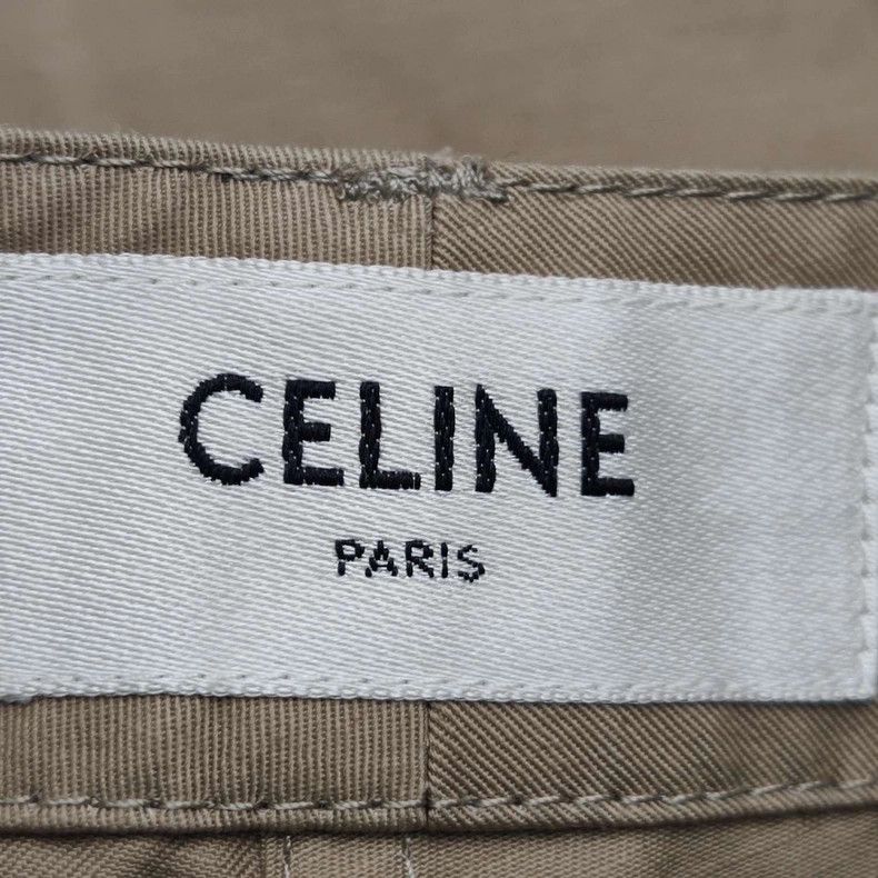 Celine Celine Cotton Linen Blend Solid Shorts Size US 32 / EU 48 - 5 Thumbnail