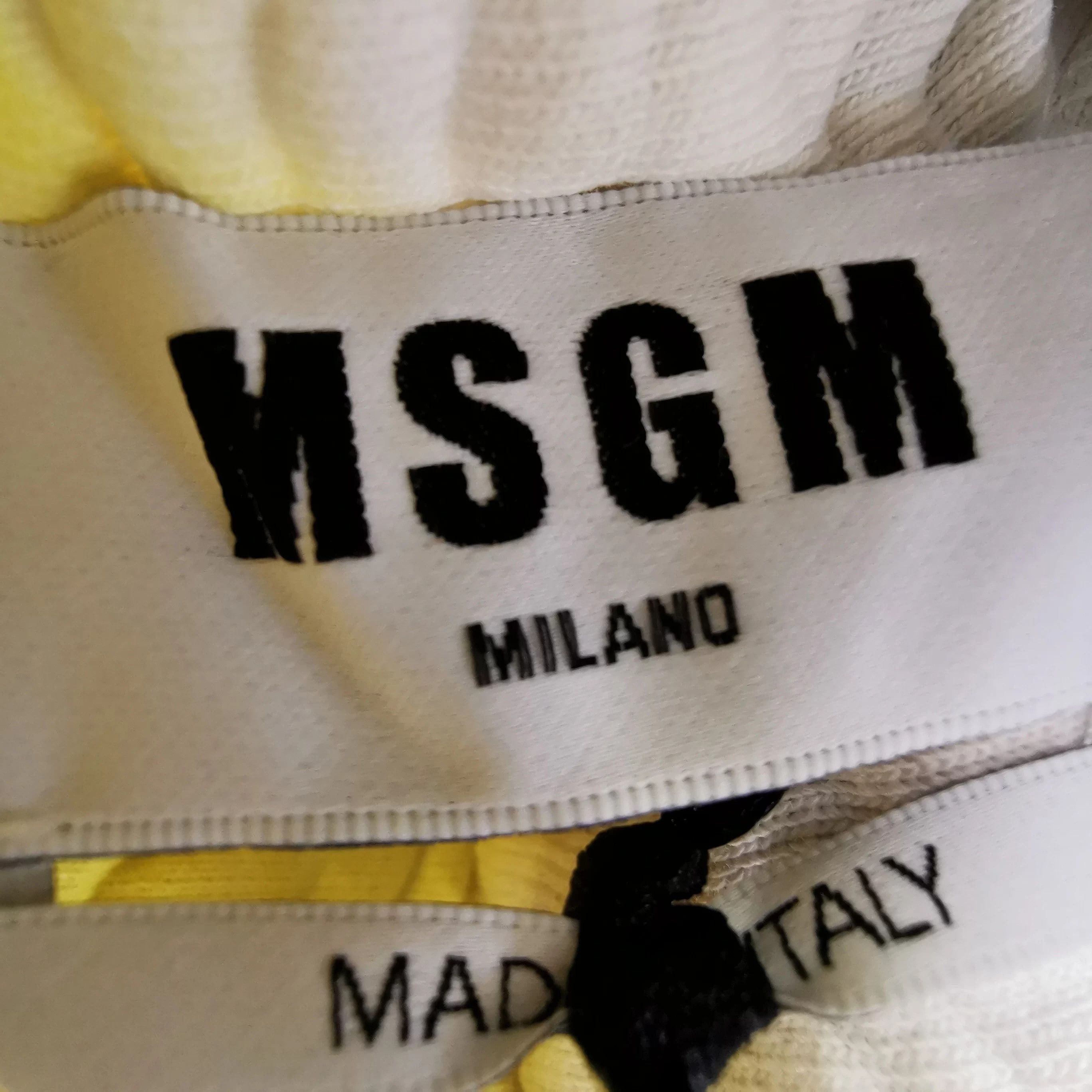 MSGM MSGM Cotton Colorblock Logo Shorts S Size 27" / US 4 / IT 40 - 5 Thumbnail