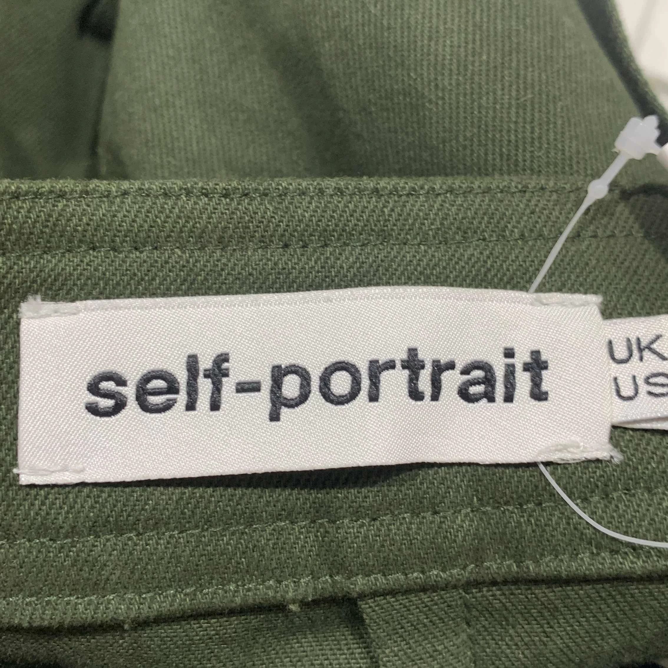 Self-Portrait SELF-PORTRAIT Cotton Button A-Line Skirt Size 25" / US 0 / IT 36 - 4 Thumbnail