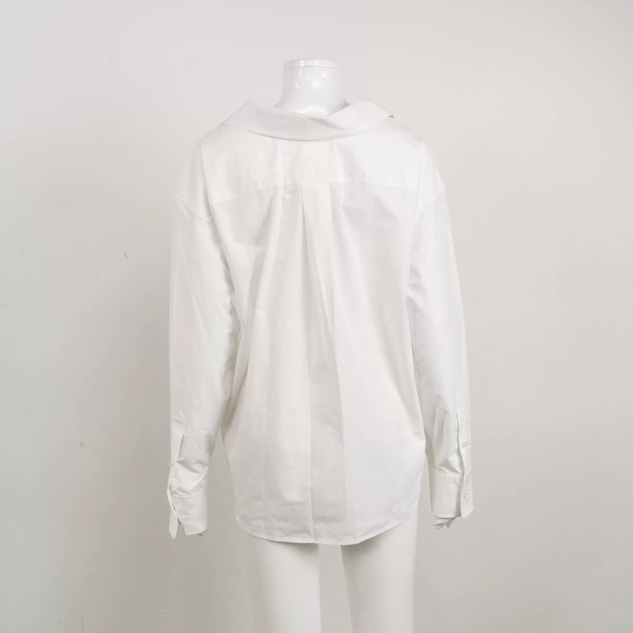 Alexander Wang Alexander Wang Cotton Solid Lapel Shirt XS Size XS / US 0-2 / IT 36-38 - 2 Thumbnail
