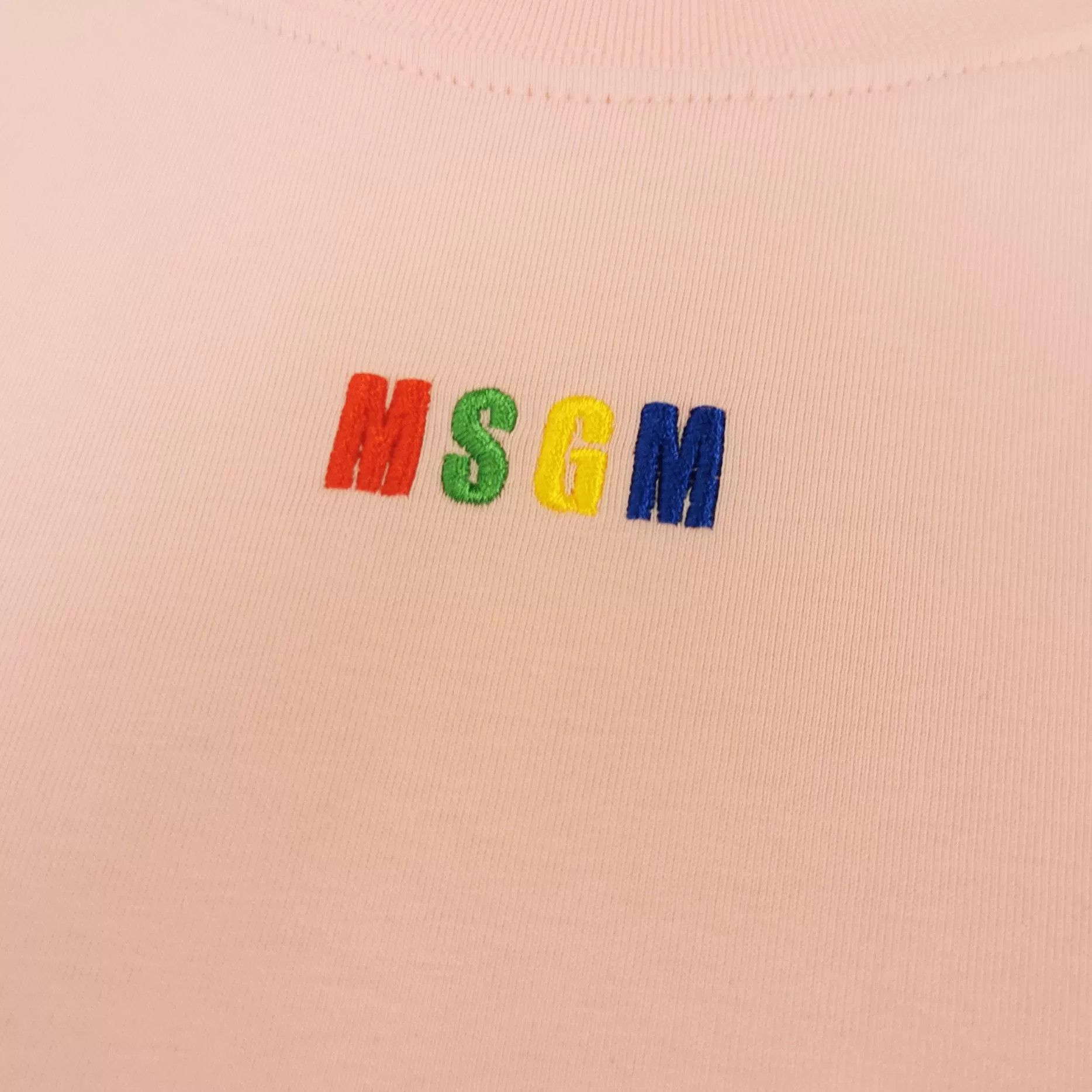 MSGM MSGM Cotton Logo Embroidered Crewneck T-Shirt L Size L / US 10 / IT 46 - 3 Thumbnail