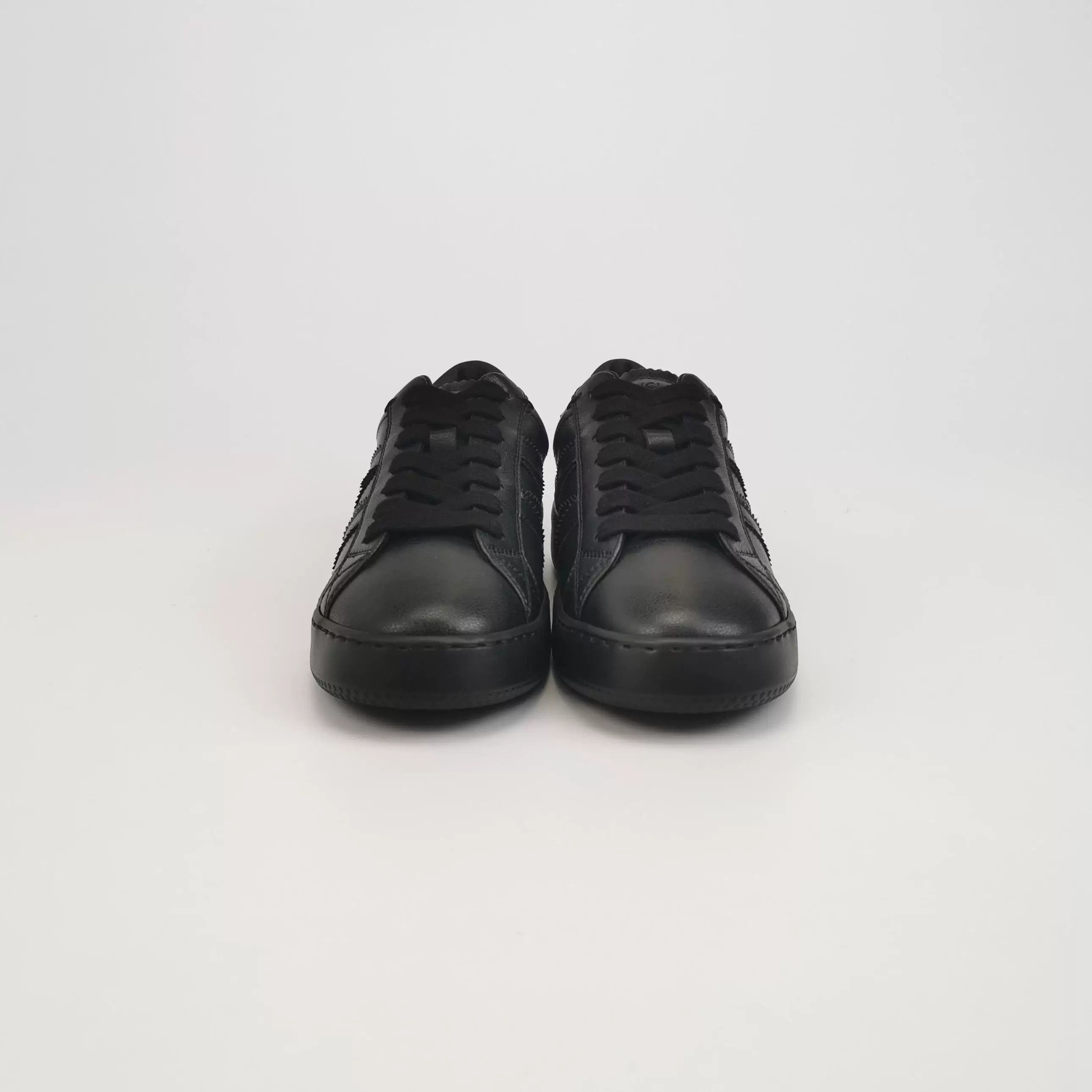 Moncler Moncler Monaco Leather Logo Round-Toe Sneakers Size US 5 / IT 35 - 3 Thumbnail