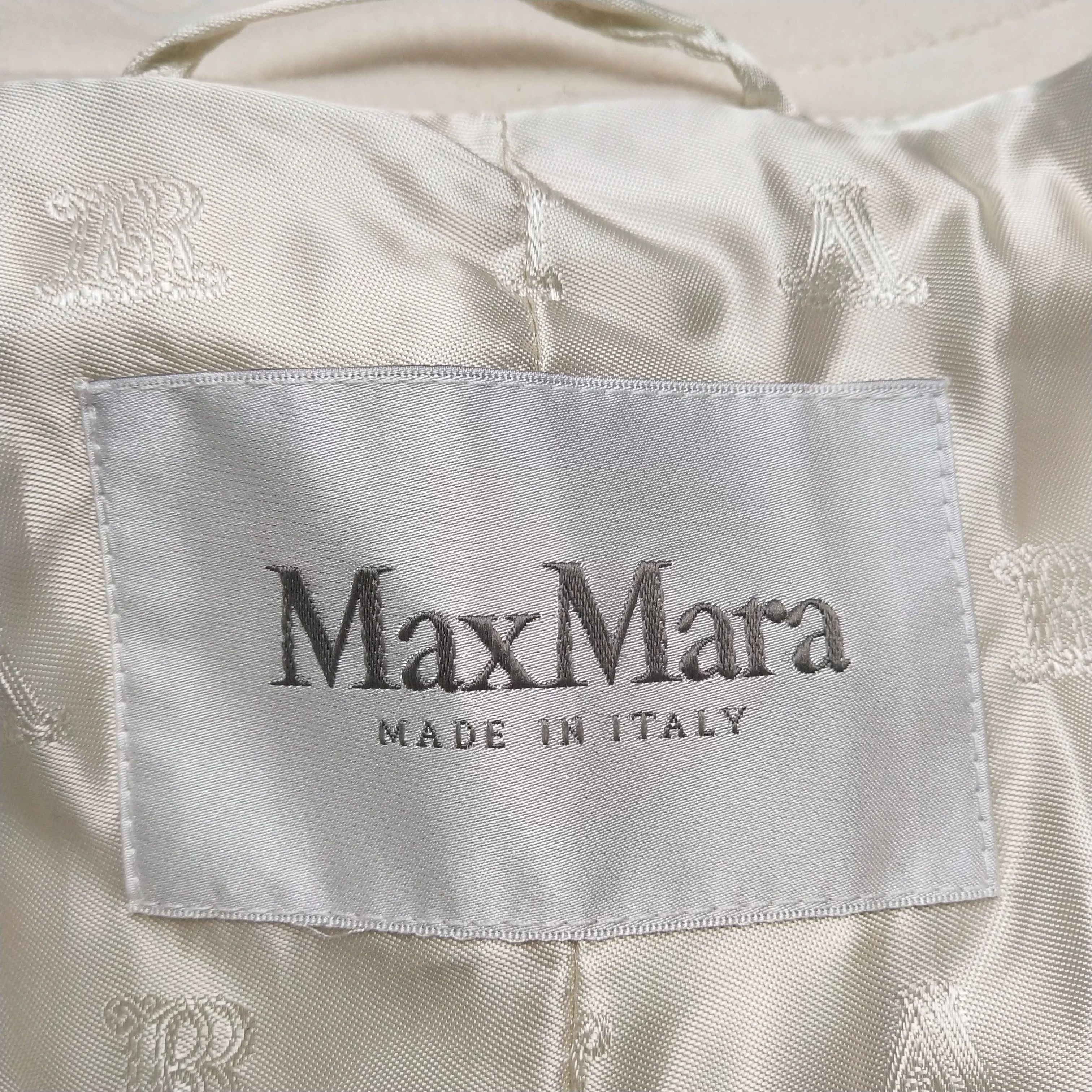 Max Mara MaxMara Fleece Blend Double-Breasted Lapel Coat Size S / US 4 / IT 40 - 5 Thumbnail