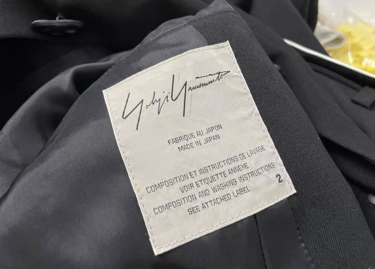 Yohji Yamamoto Black Long Heavy Coat - Size M Size US M / EU 48-50 / 2 - 7 Thumbnail