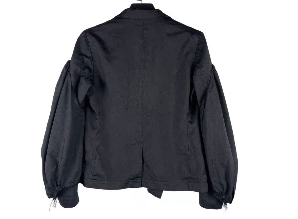 Comme des Garcons Black Double-Breasted Puff Sleeve Blazer Size US M / EU 48-50 / 2 - 2 Thumbnail