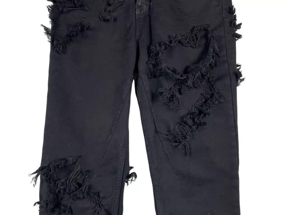 Rick Owens Black Distressed Denim Jeans Size 26 Size US 26 / EU 42 - 5 Thumbnail