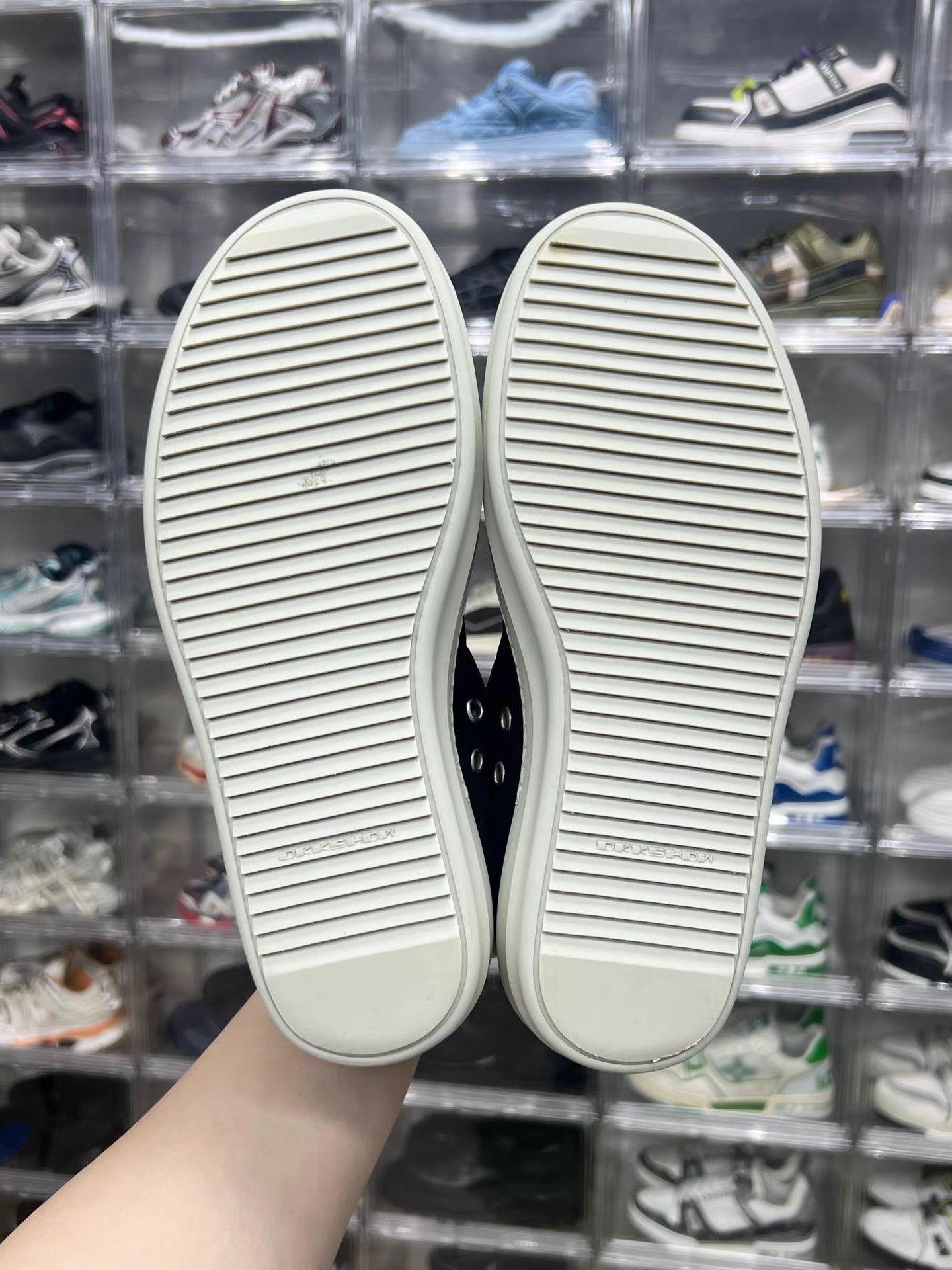 Rick Owens Black Canvas Lace-Up Sneakers Size 6 Size US 6 / EU 39 - 8 Thumbnail
