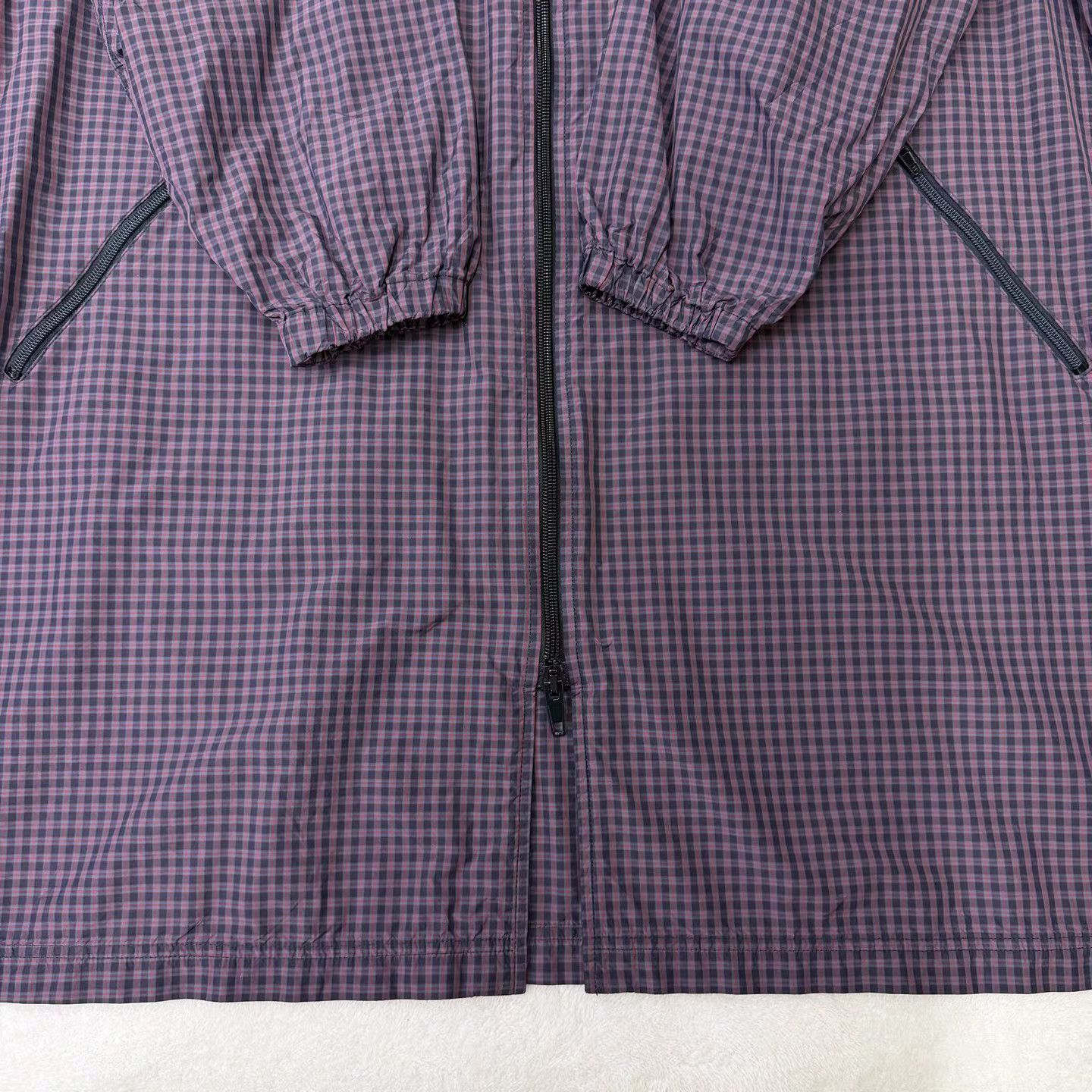 Balenciaga Purple Checked Long Coat Size S Size US S / EU 44-46 / 1 - 2 Thumbnail