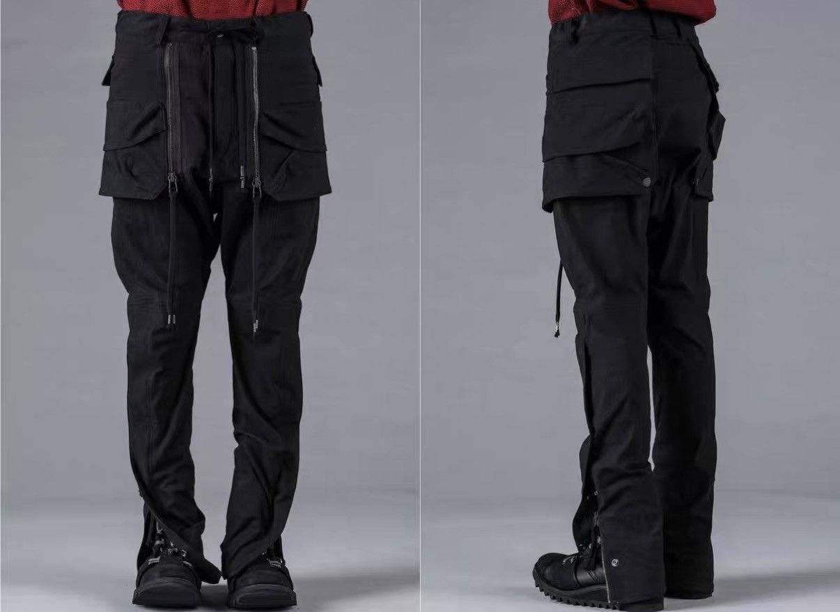 D.Hygen Black Cargo Pants with Pockets & Zippers Size 34 Size US 34 / EU 50 - 6 Thumbnail