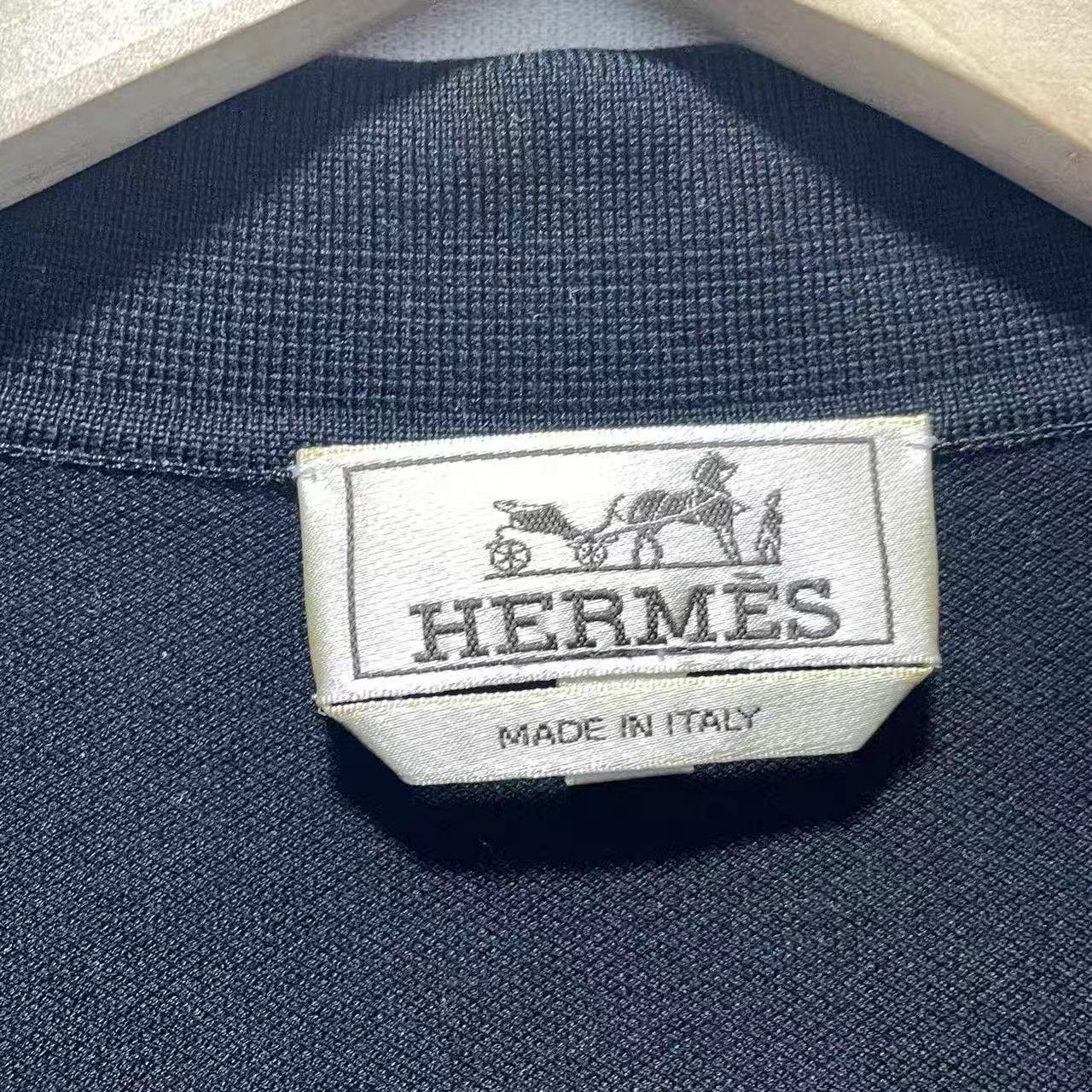 Hermes Black Short-Sleeve Polo Shirt Size US XL / EU 56 / 4 - 3 Thumbnail