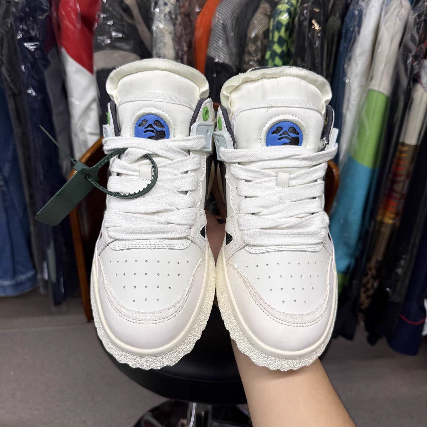 Off-White White High-Top Sneakers Size 9 Size US 9 / EU 42 - 5 Thumbnail