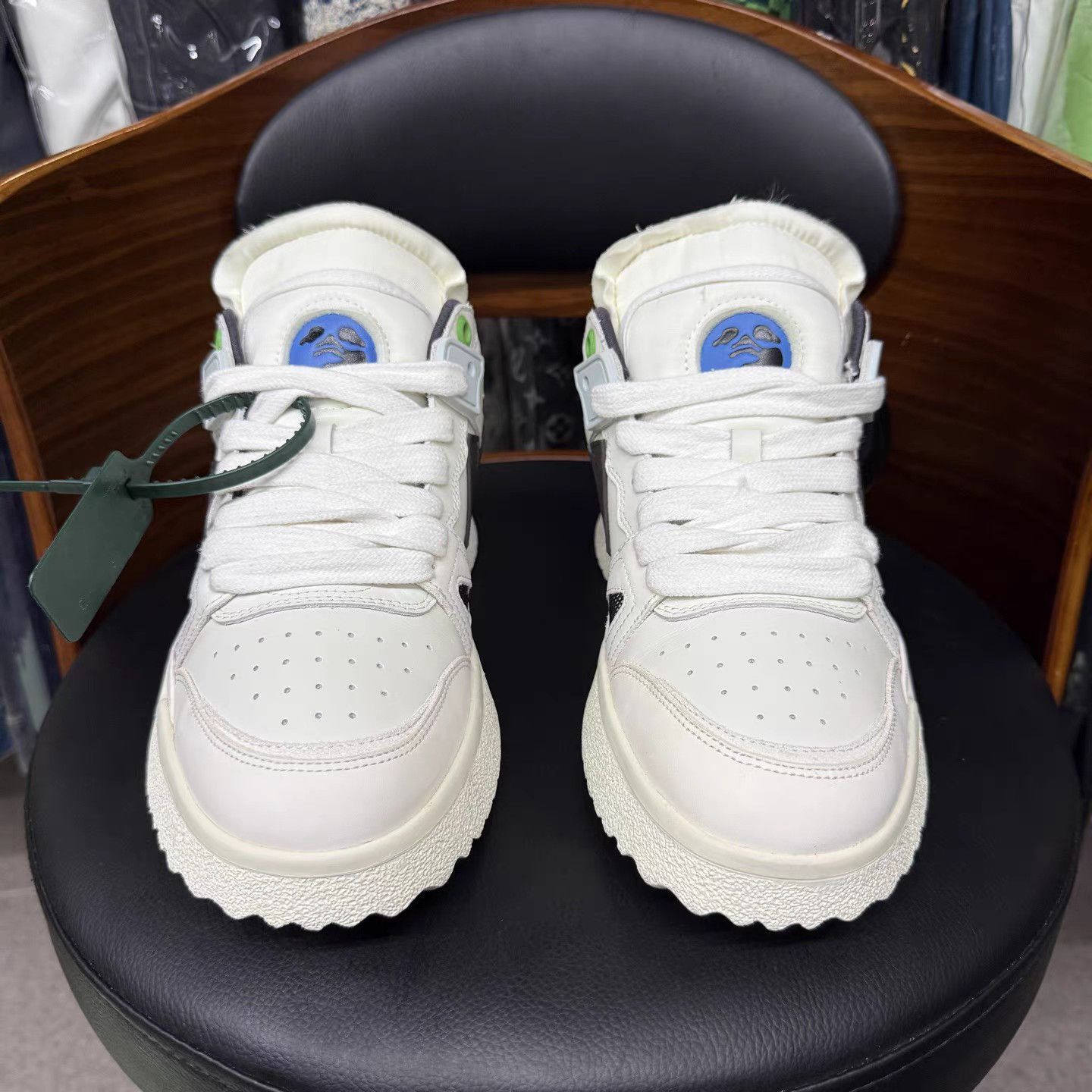 Off-White White High-Top Sneakers Size 9 Size US 9 / EU 42 - 2 Thumbnail
