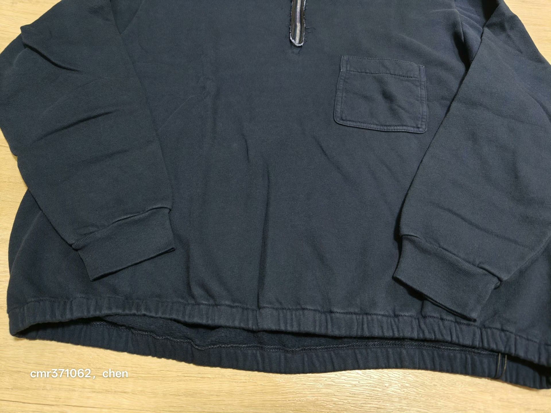 A.PRESSE a.presse 26ss Vintage Half Zip Sweatshirt Size US M / EU 48-50 / 2 - 5 Thumbnail
