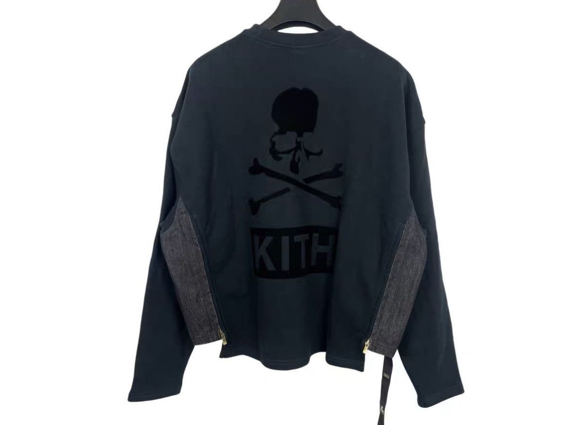 Kith Black Long Sleeve Sweatshirt with Denim Pockets Size US S / EU 44-46 / 1 - 2 Thumbnail