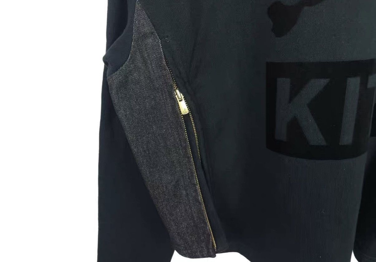 Kith Black Long Sleeve Sweatshirt with Denim Pockets Size US S / EU 44-46 / 1 - 7 Thumbnail