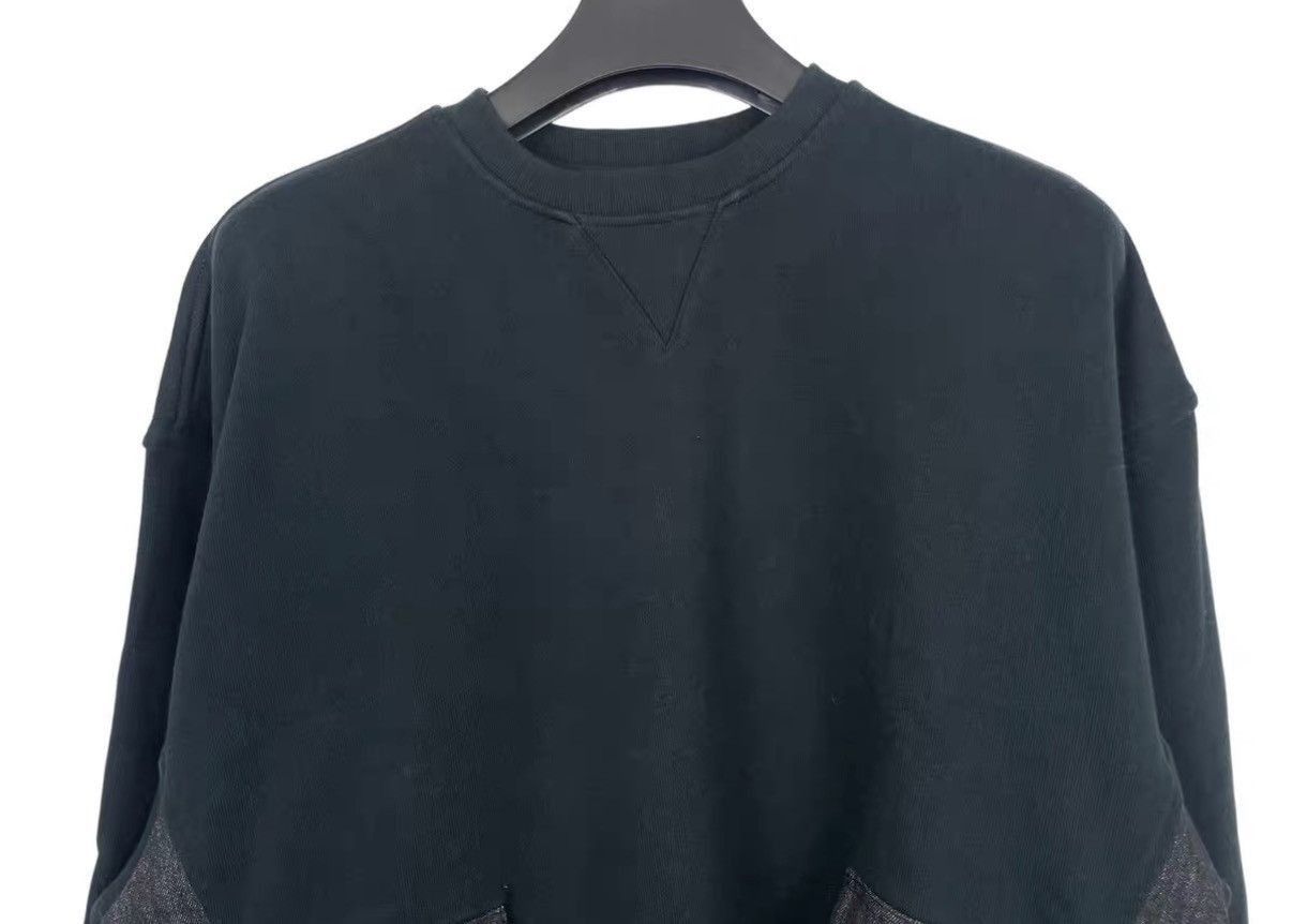Kith Black Long Sleeve Sweatshirt with Denim Pockets Size US S / EU 44-46 / 1 - 5 Thumbnail