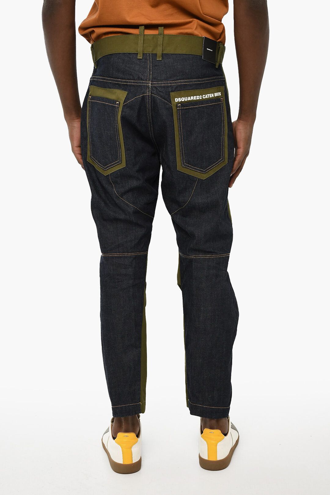 Dsquared2 Double-Fabric Trouser with Belt Loops Size US 33 - 2 Thumbnail