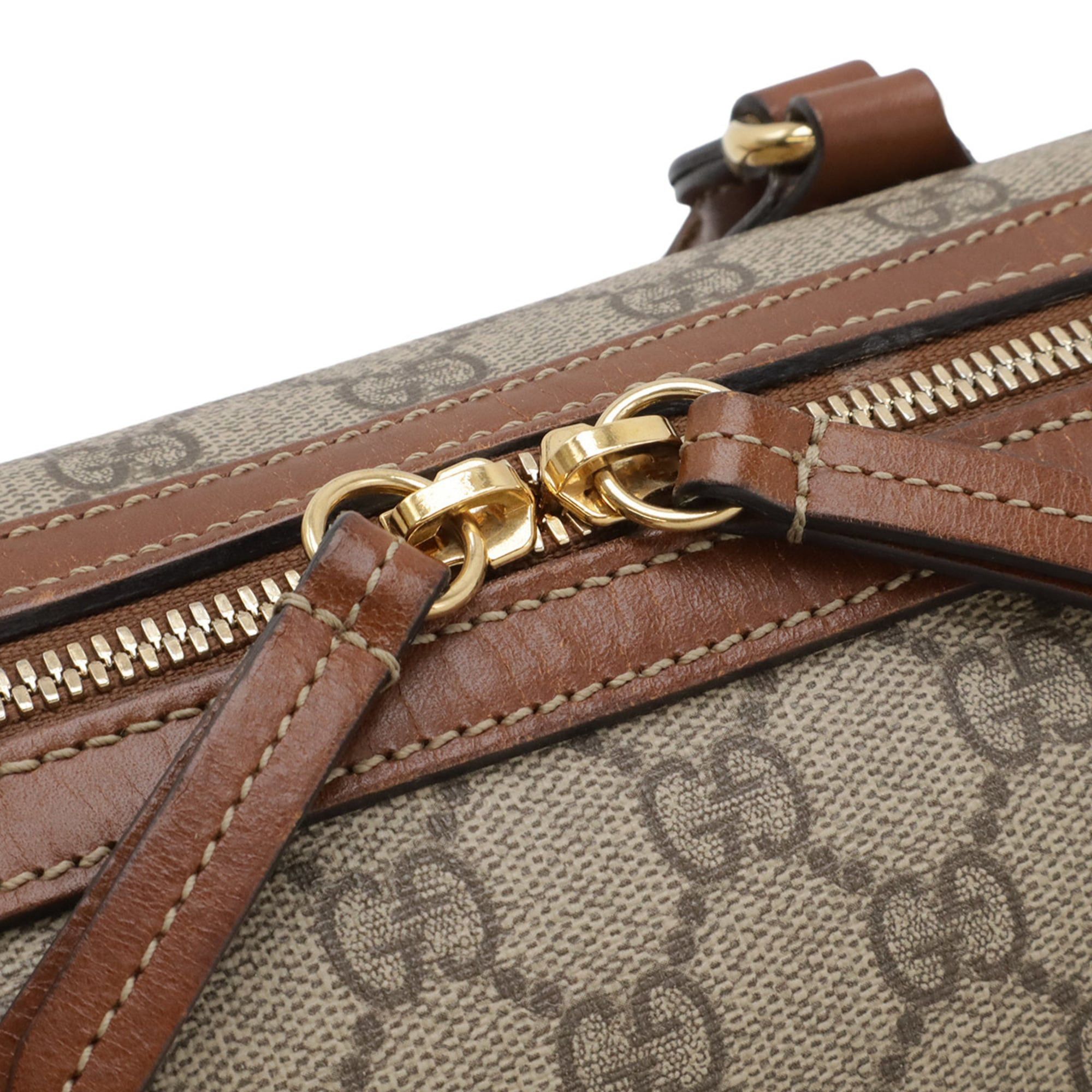 Gucci GUCCI GG Supreme Handbag/Shoulder Bag, Leather, Beige/Brown, 409529 Size ONE SIZE - 6 Thumbnail