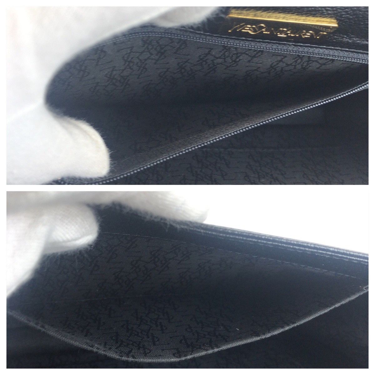 Yves Saint Laurent Yves Saint Laurent Yves Saint Laurent Leather Clutch Bag Leather Clutch Bag DUTY FREE for USA Size ONE SIZE - 9 Thumbnail