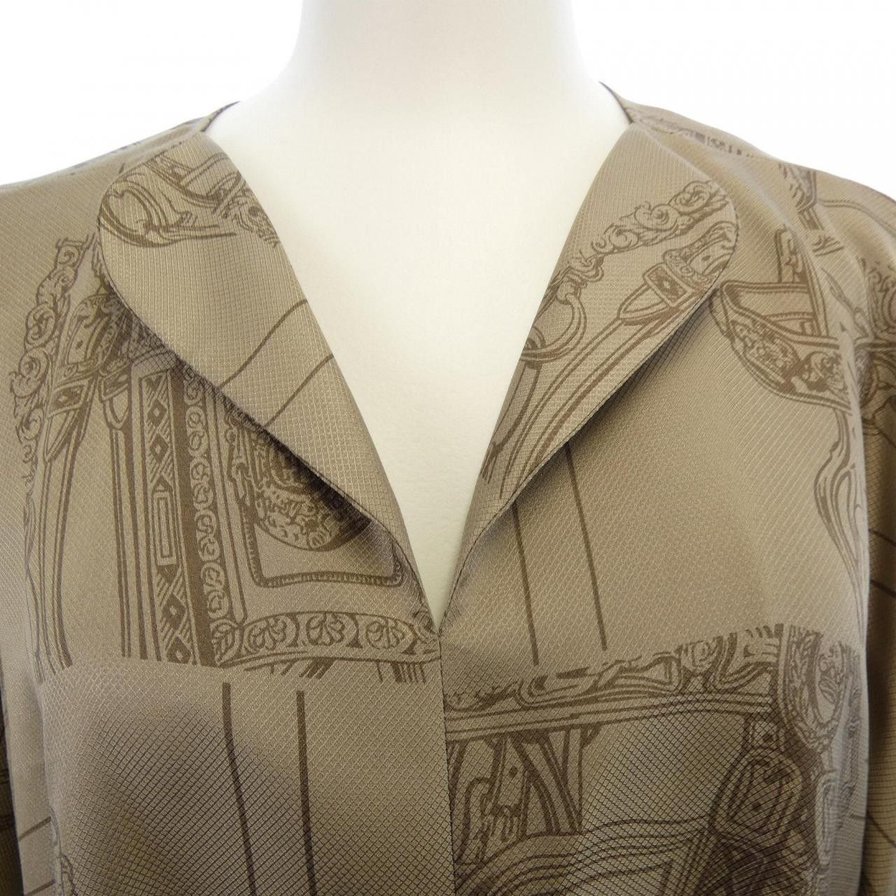 Hermes Hermes Hermes EN DESORDRE FINESSE Silk Dress Textile Dresses DUTY FREE for USA Size ONE SIZE - 5 Thumbnail